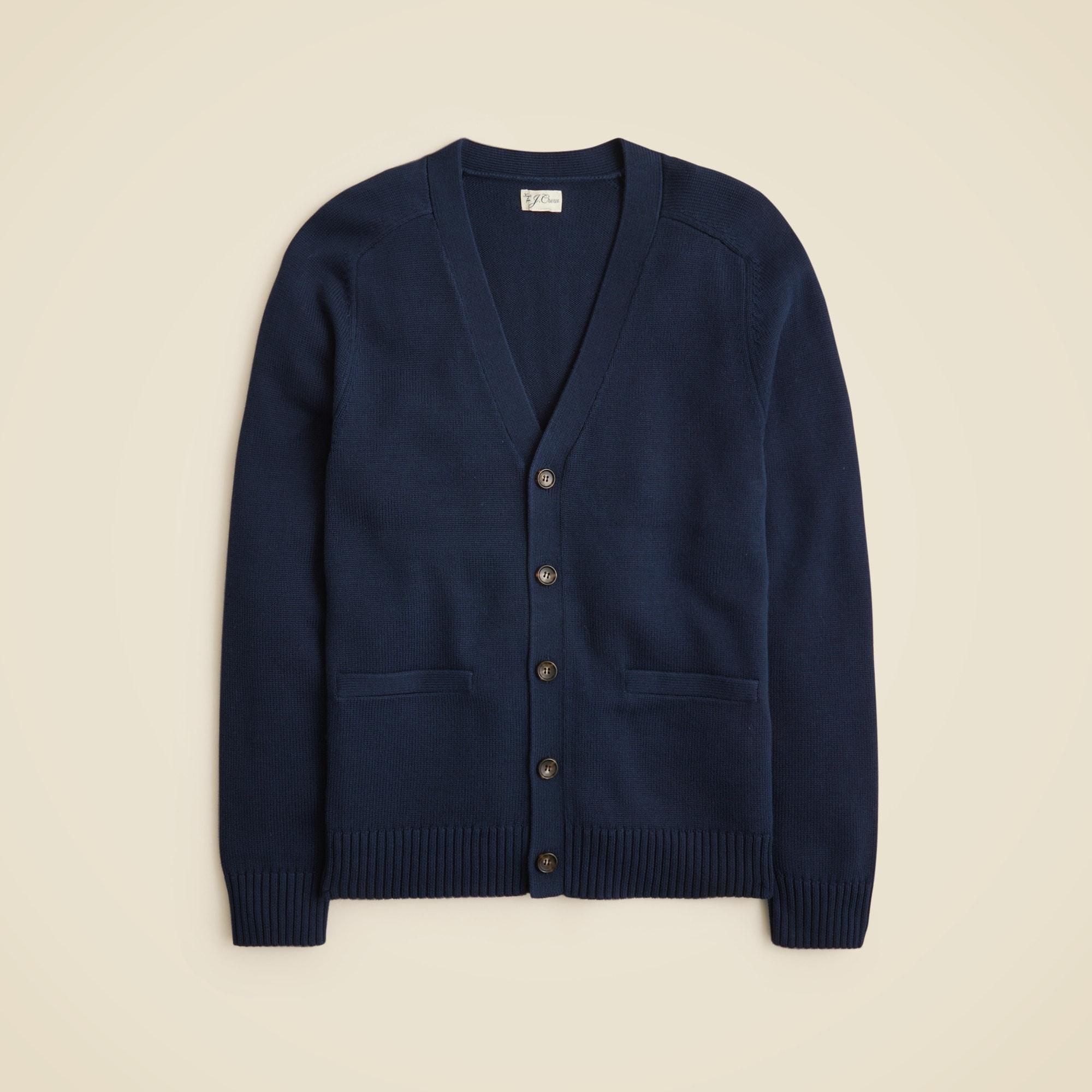 Heritage cotton V-neck cardigan Product Image