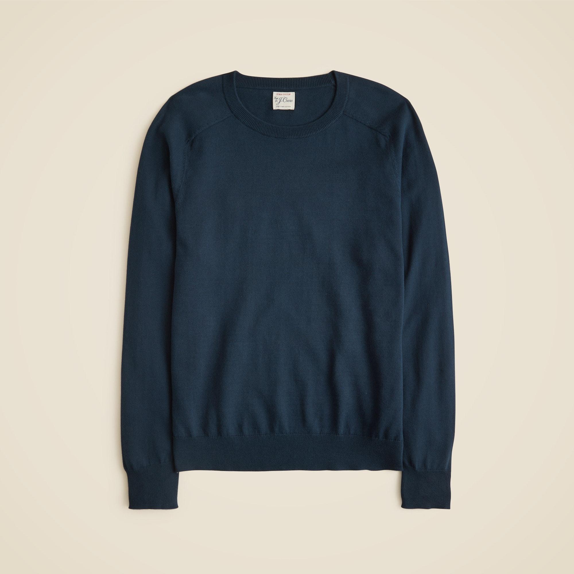 Pima cotton crewneck sweater Product Image