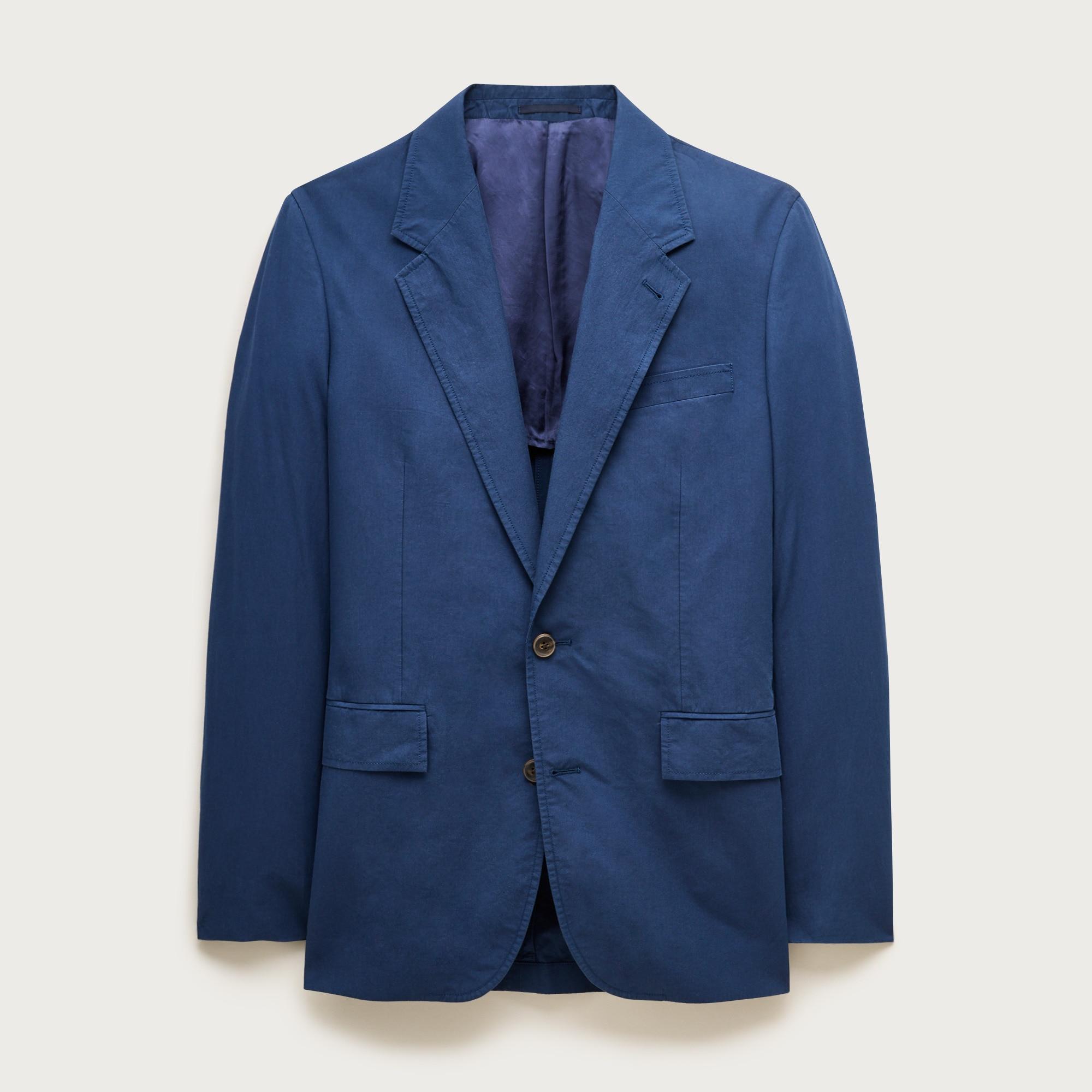 Relaxed-fit suit jacket in cotton poplin Product Image