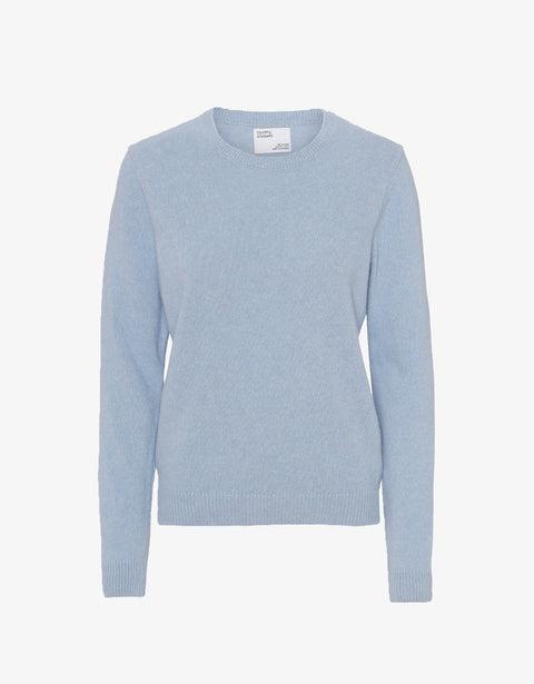 Women Classic Merino Wool Crew - Polar Blue Product Image
