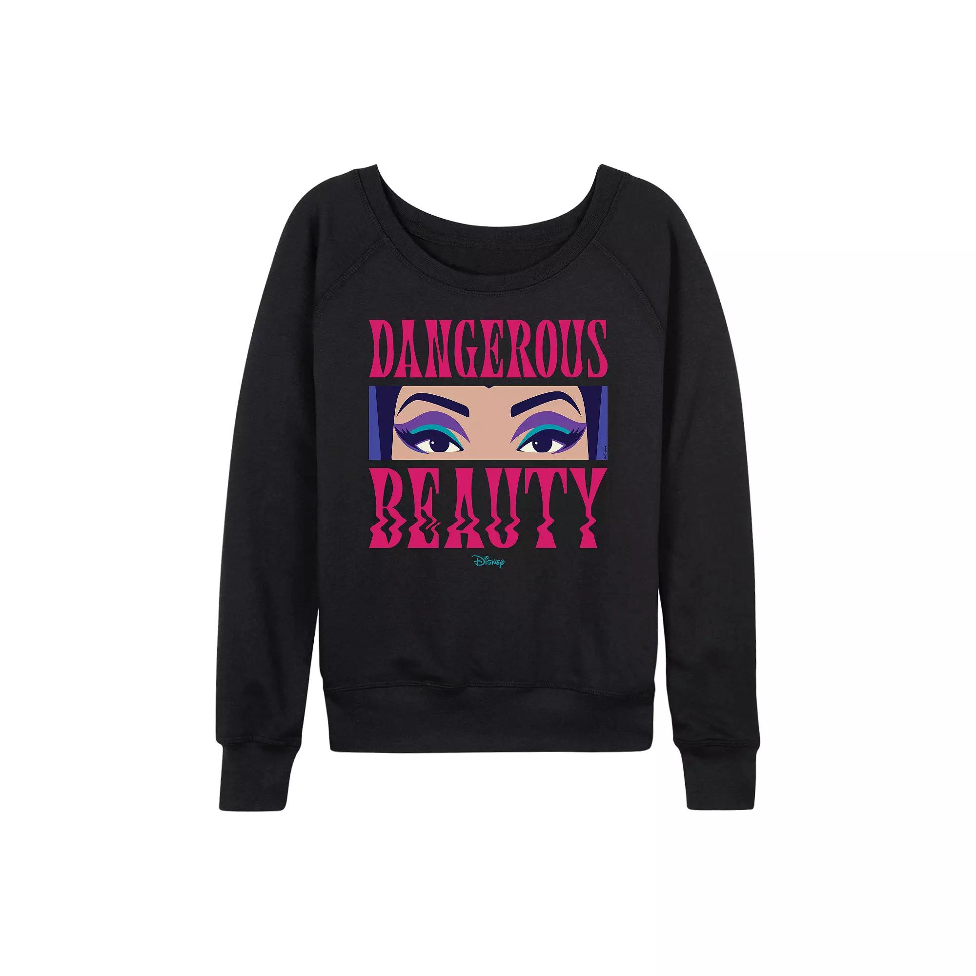 Disney's Snow White Evil Queen Women's Dangerous Beauty French Terry Long Sleeve Tee,  Product Image
