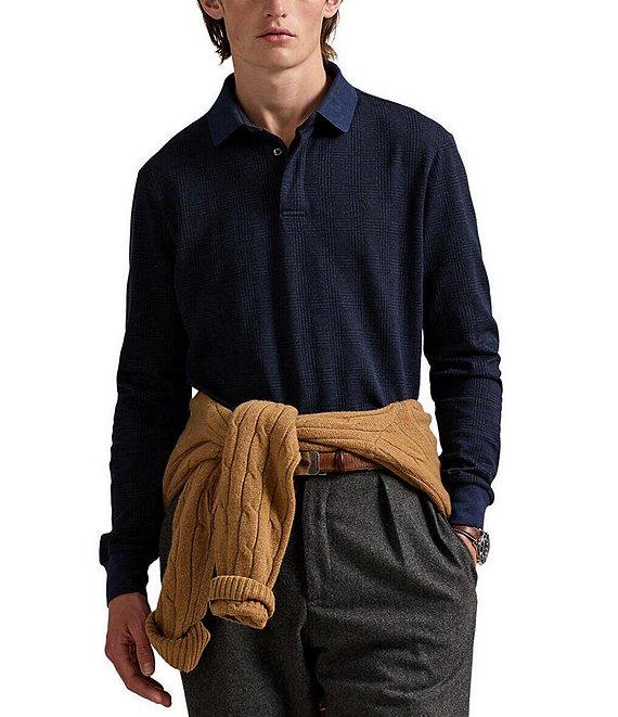 Polo Ralph Lauren Classic Fit Glen Plaid Long Sleeve Polo Shirt Product Image