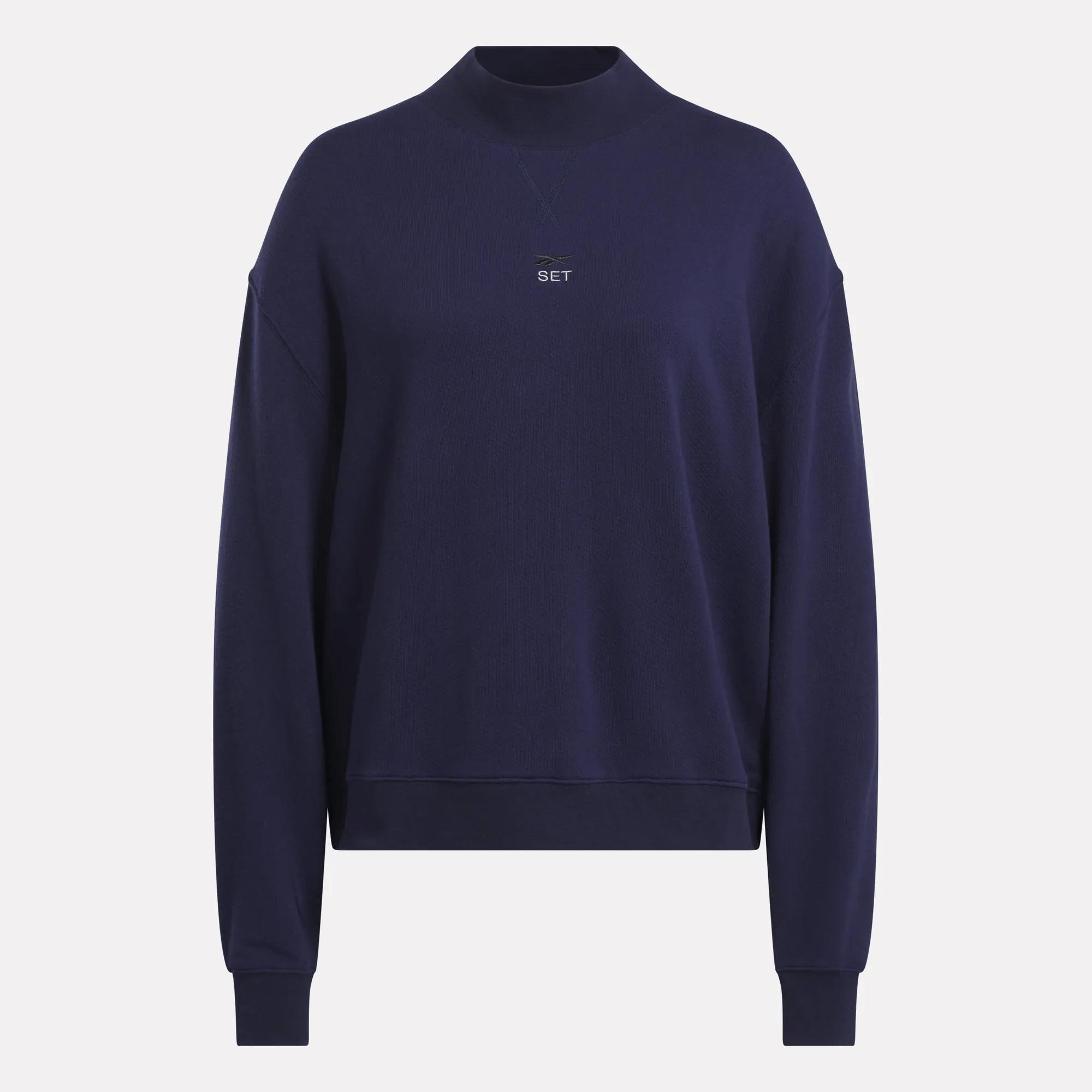 Women's Reebok x SET Classic Lightweight Crewneck Sweatshirt Female Product Image