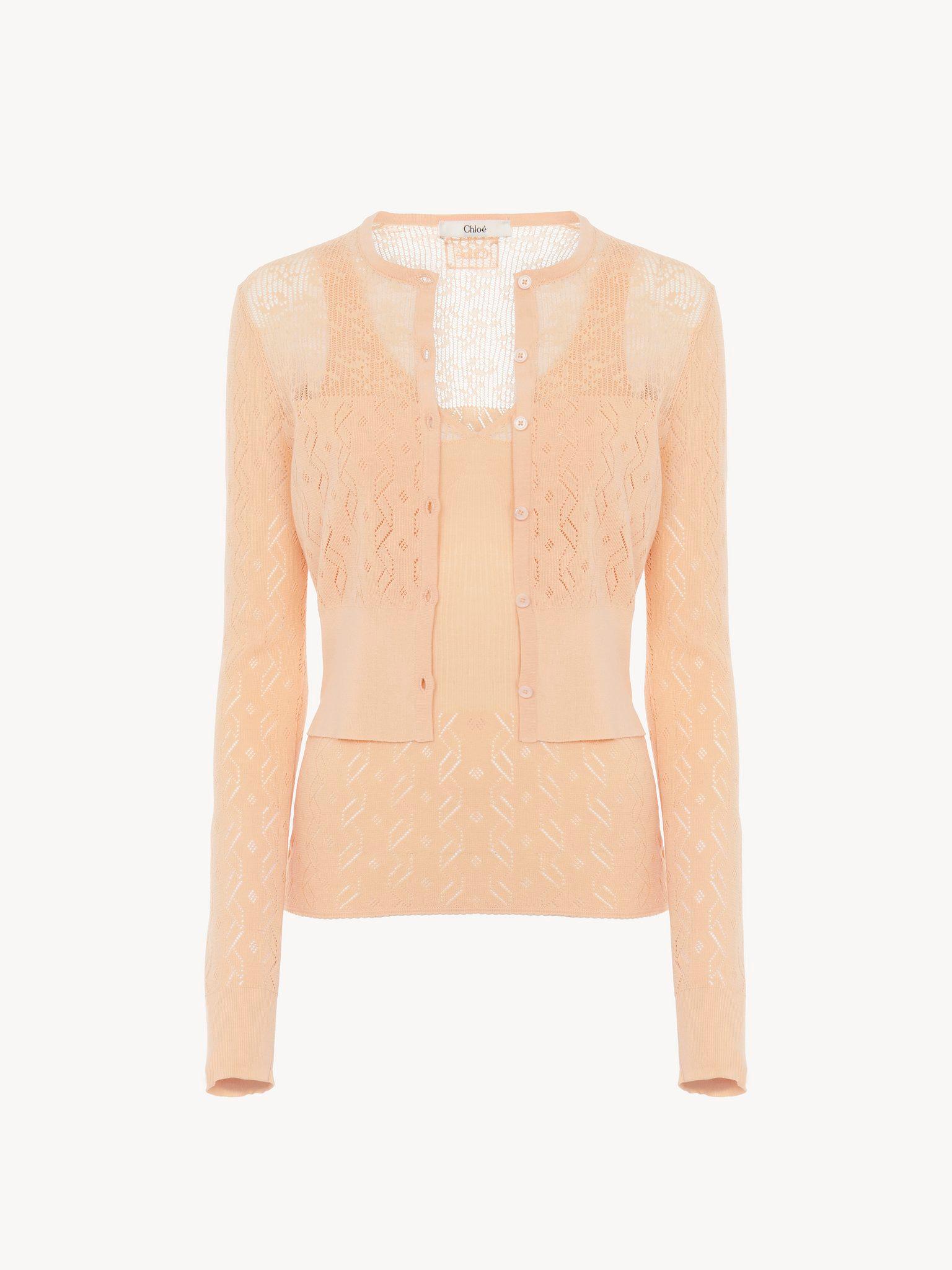 Twin set in cotton knit Product Image