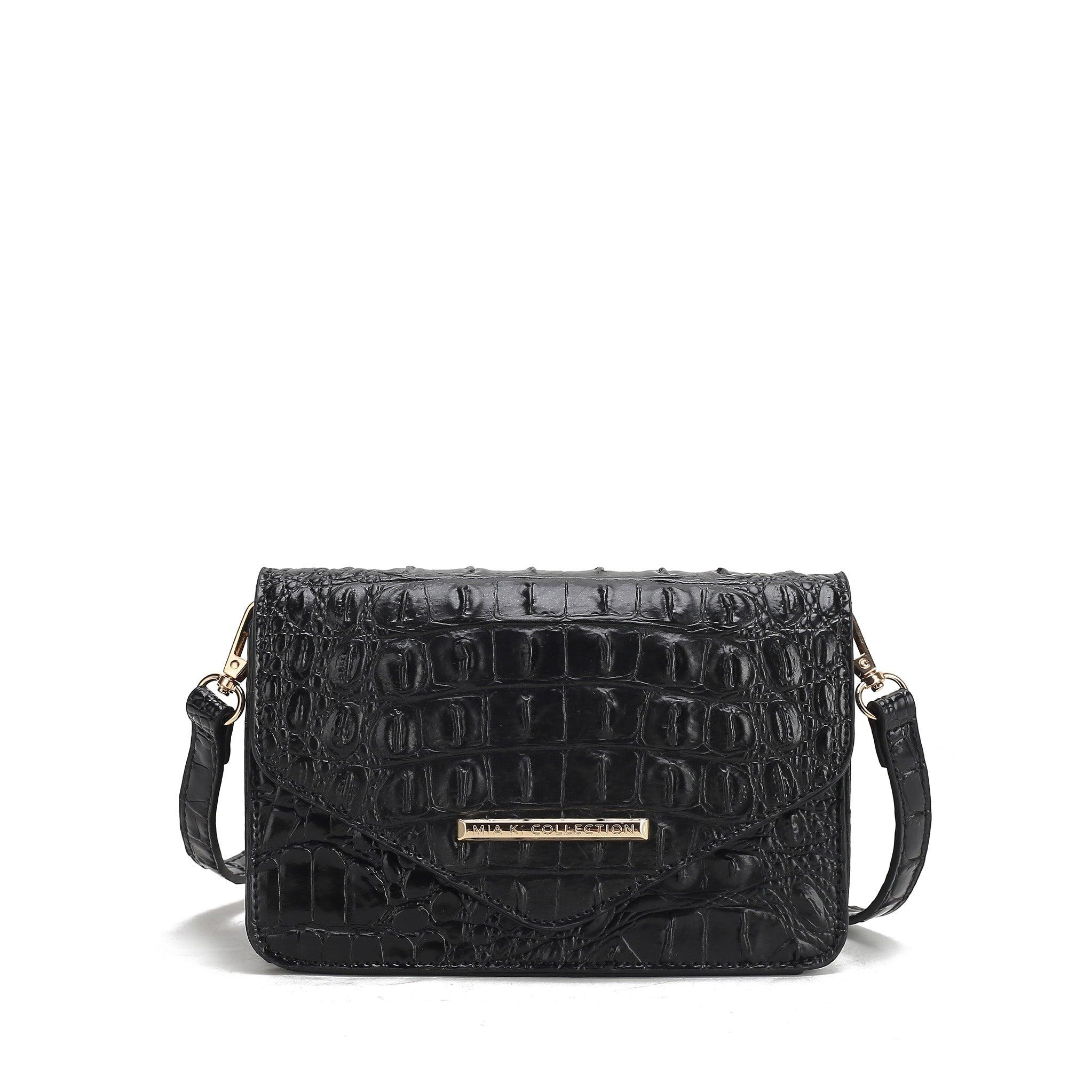MKF Collection Women's Vanta Solid Croc Saddle Bag Female Product Image