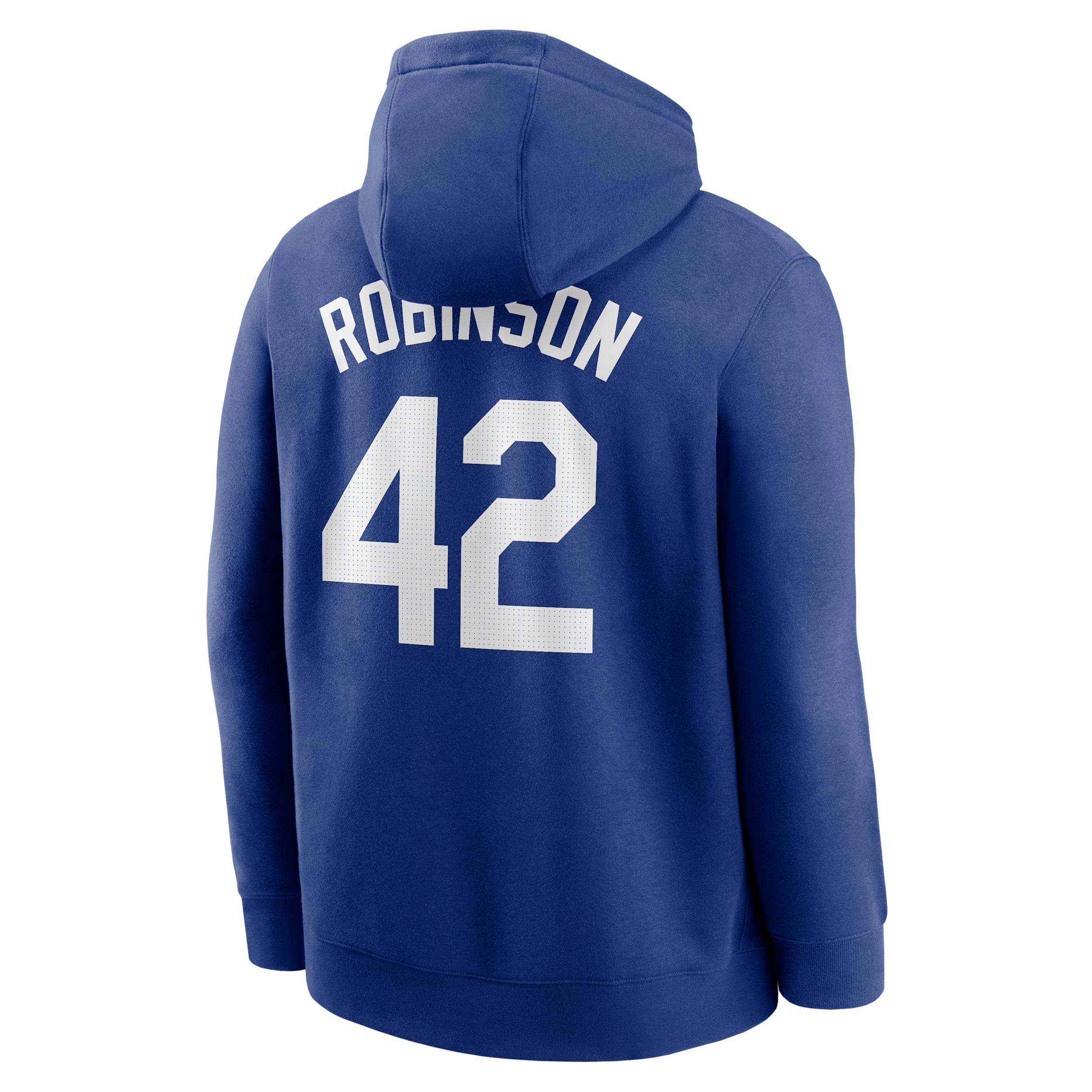 Jackie Robinson Brooklyn Dodgers Club Nike Mens MLB Pullover Hoodie | NKDK4EWQBK-L1U Product Image
