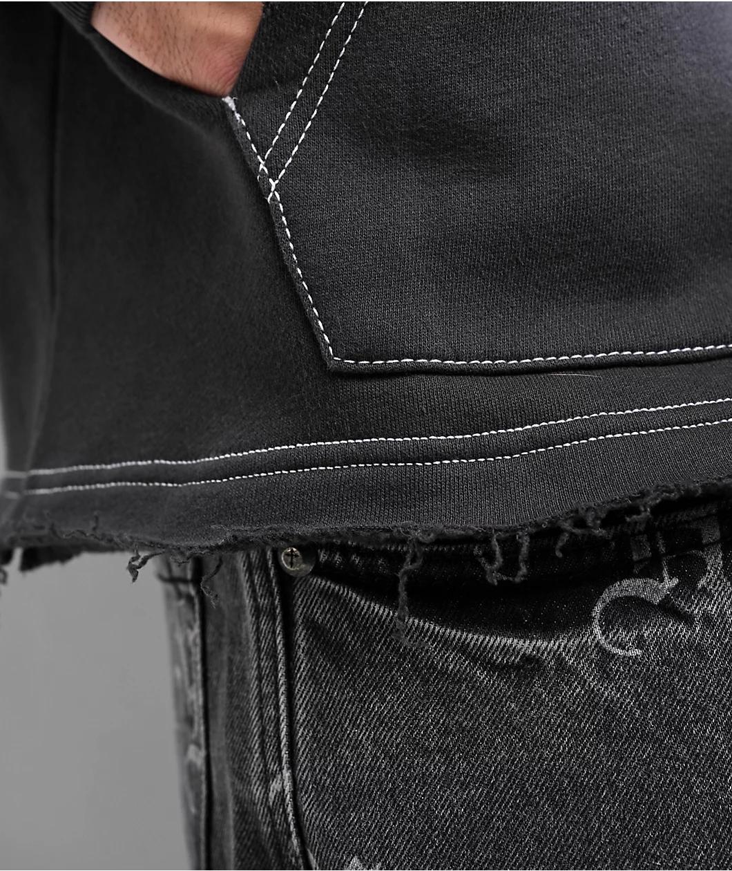 Ninth Hall Fein Black Wash Hoodie Product Image