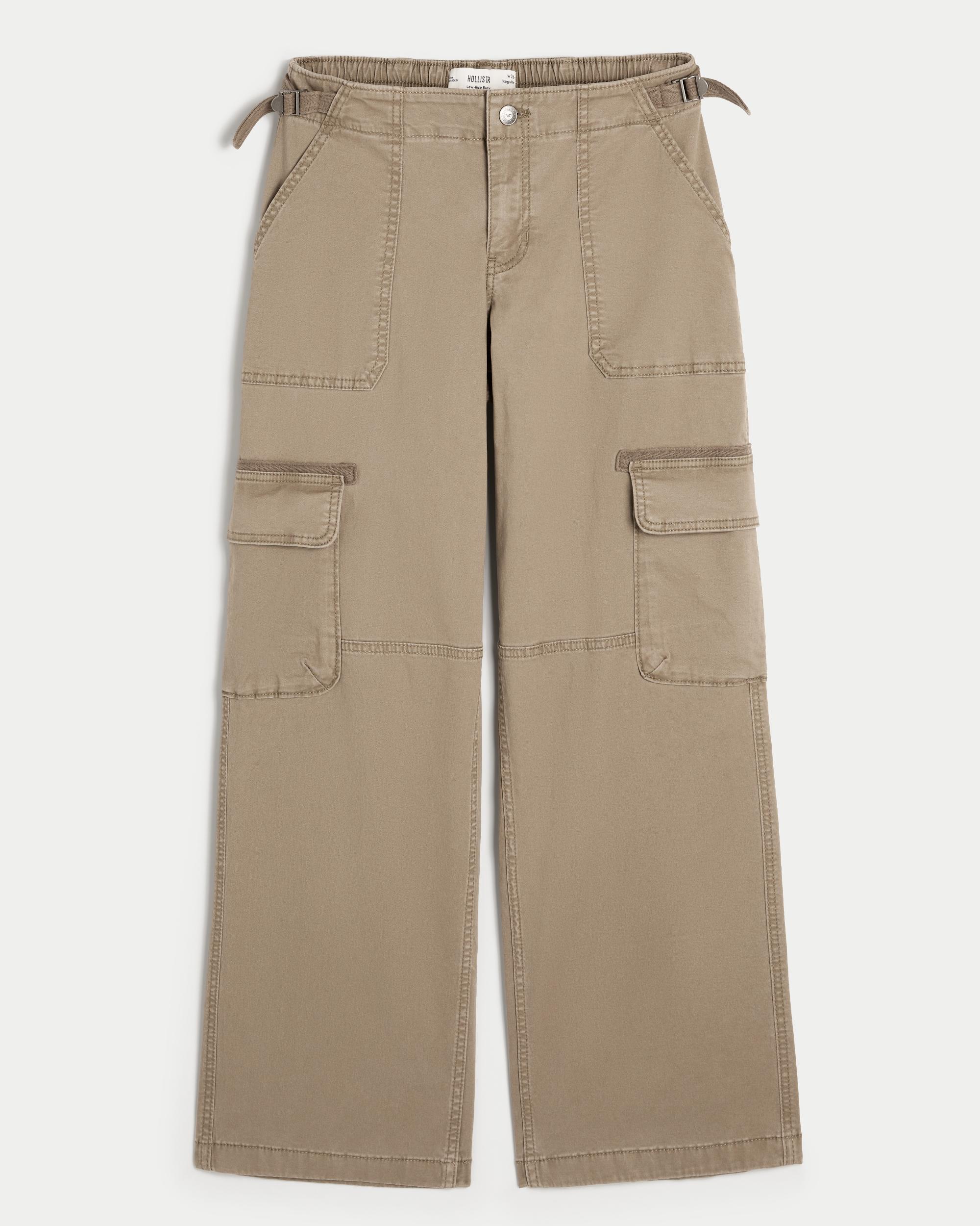 Low-Rise Baggy Cargo Pants Product Image