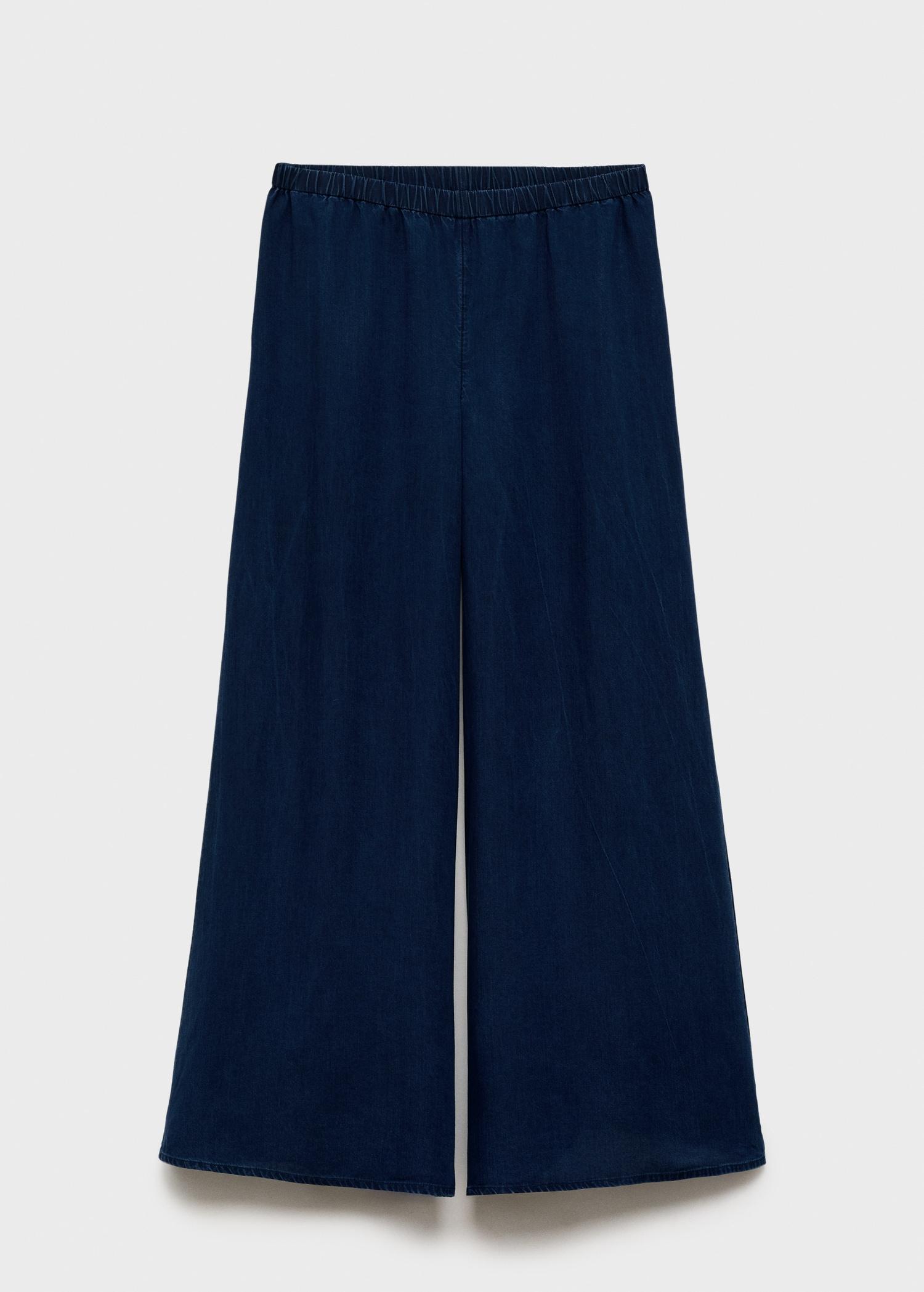 Lyocell maternity lyocell palazzo pants - Women | MANGO USA Product Image