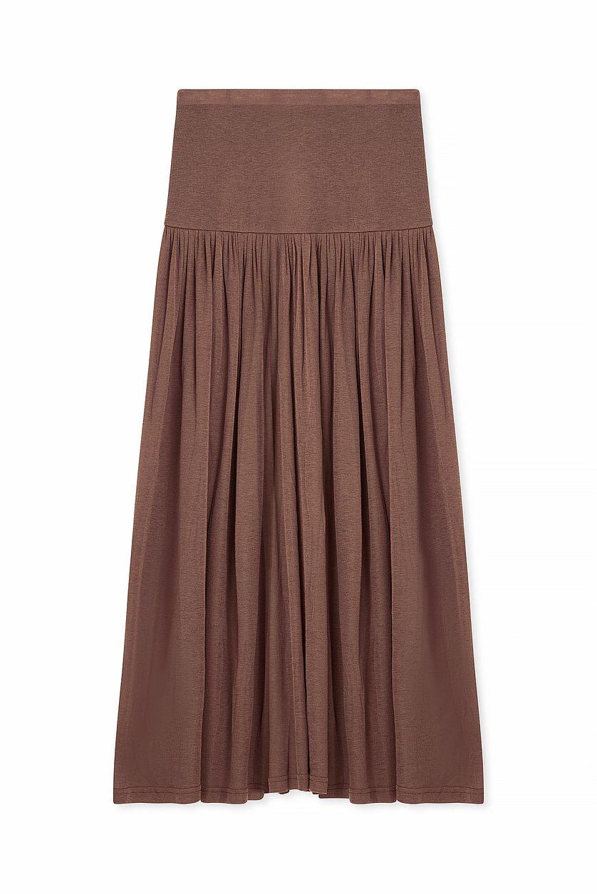 Dropped Waist Maxi Skirt Product Image