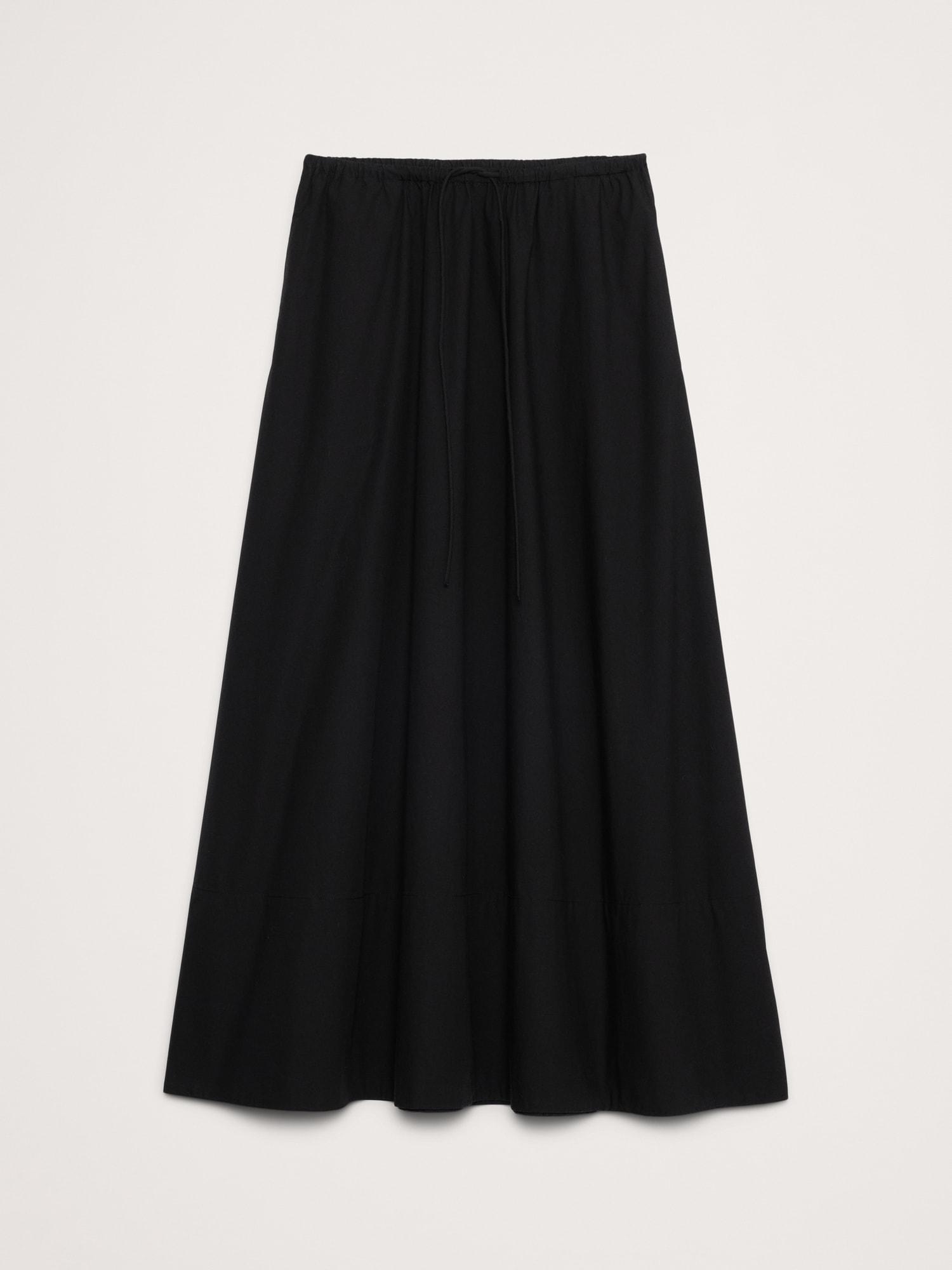 Cotton Poplin Maxi Skirt Product Image