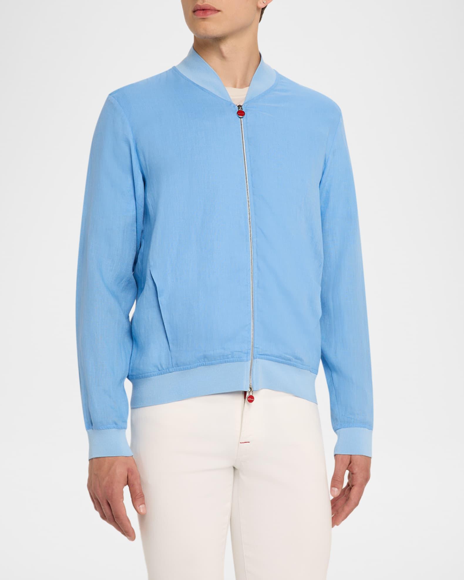 Men's Linen Full-Zip Blouson Product Image