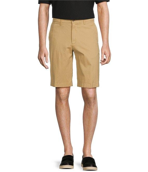 Roundtree & Yorke The Cloud Short Collection 11#double; Flat Front Washed Chino Shorts Product Image