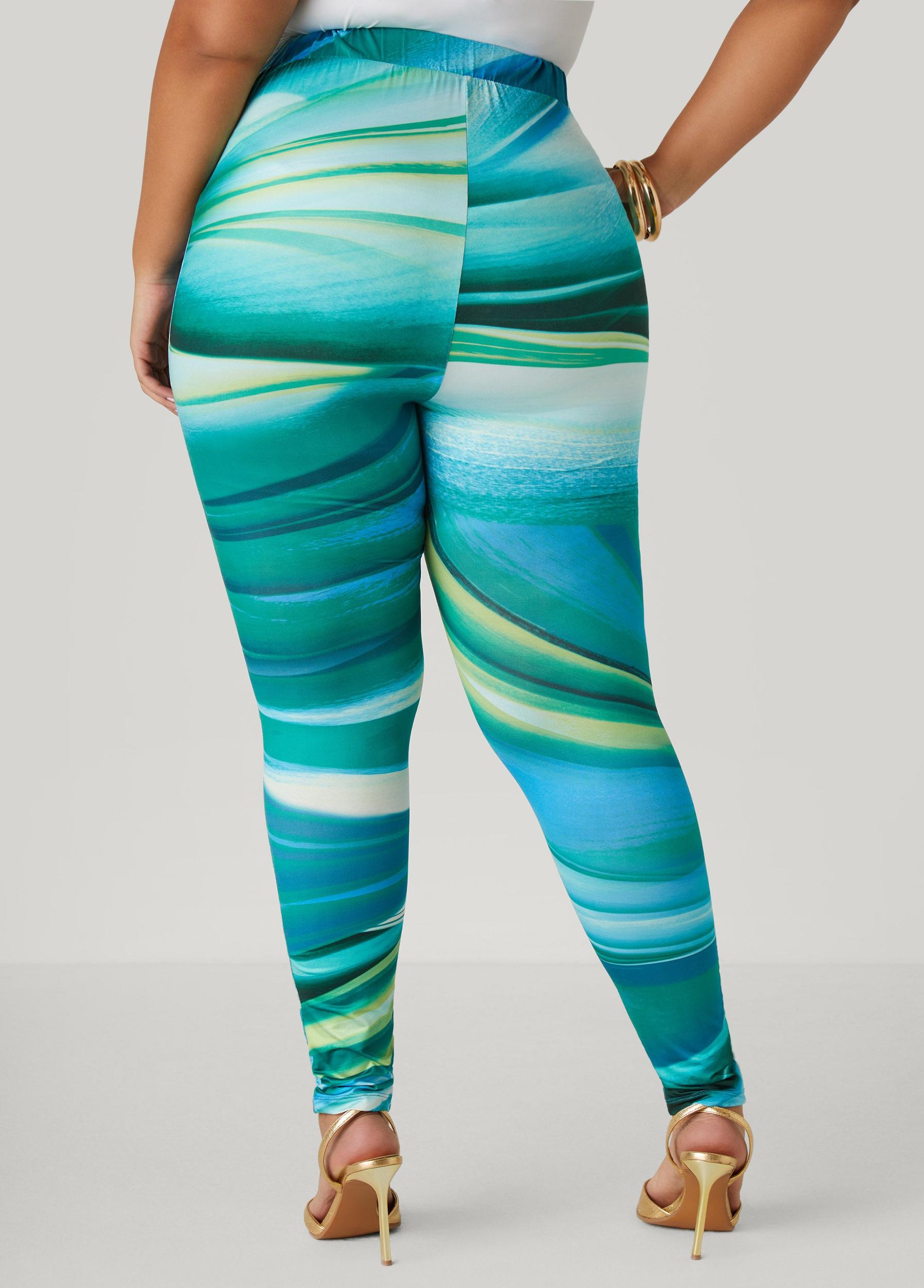 Wave Print Leggings Product Image