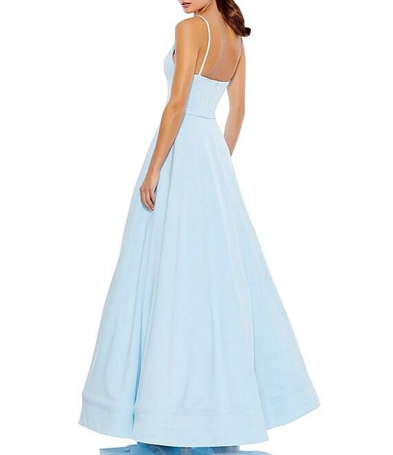 Ieena for Mac Duggal V-Neck Sleeveless A-Line Fully Lined Ball Gown Product Image