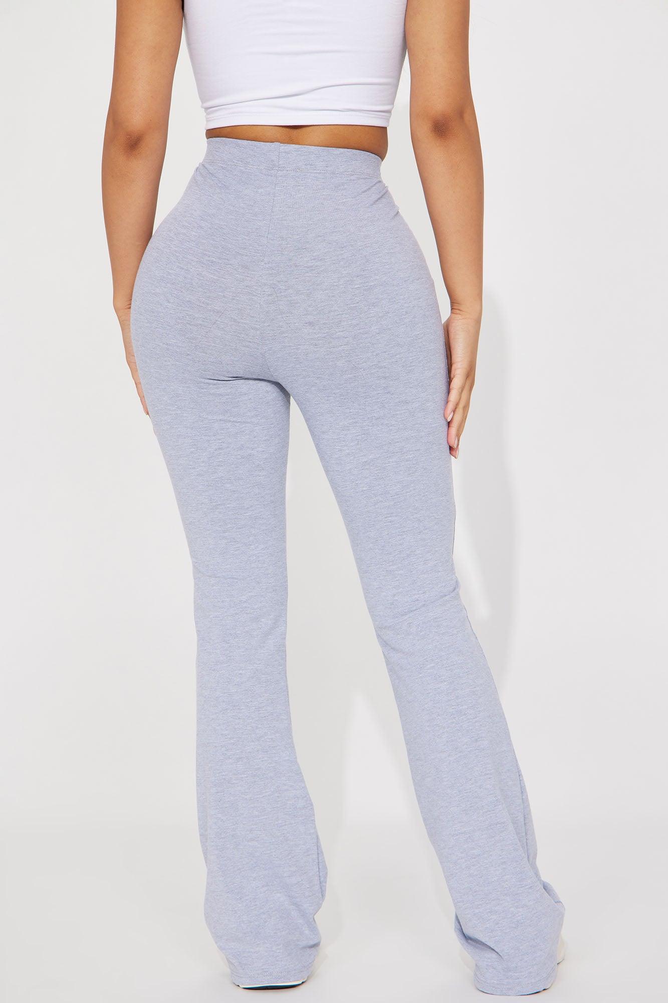 Petite Adriana Flare Pant - Heather Grey Product Image