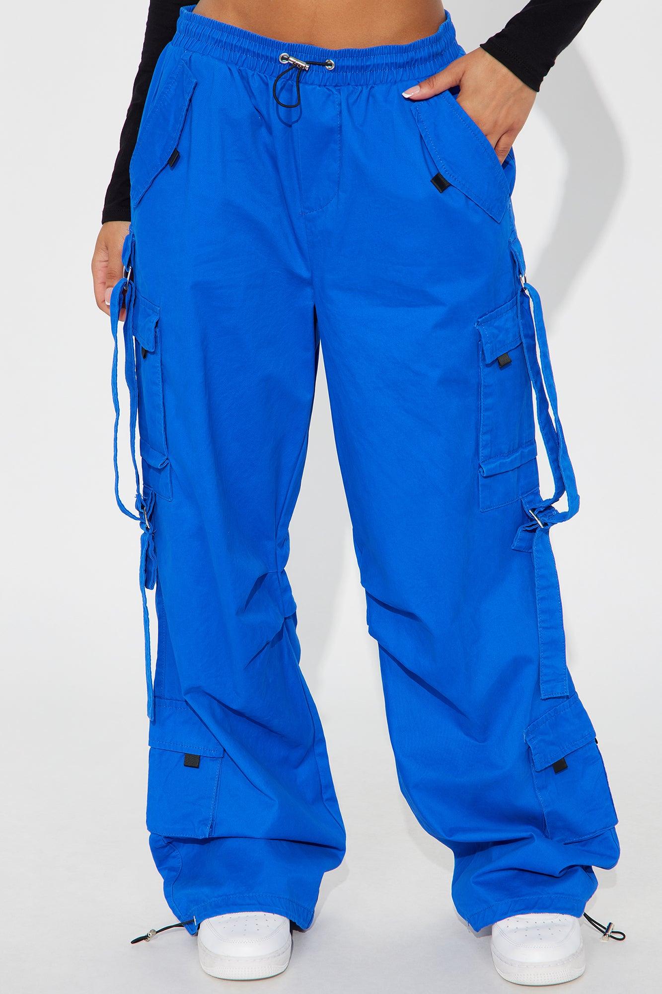 Don't Mess Around Cargo Pant - Royal Female Product Image