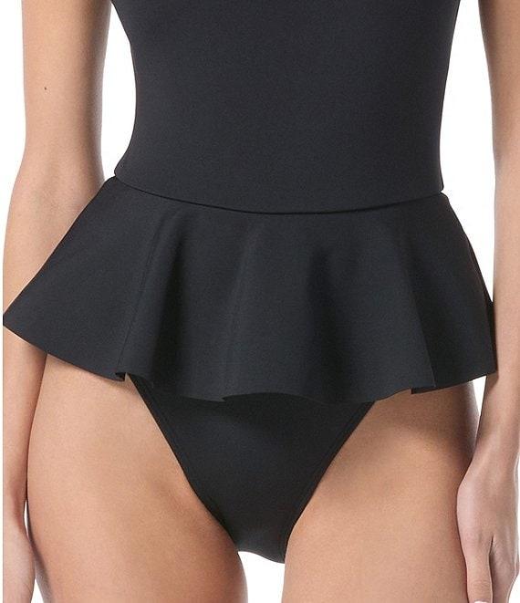 Vince Camuto Scuba High Neck Skirted One Piece Swimsuit Product Image