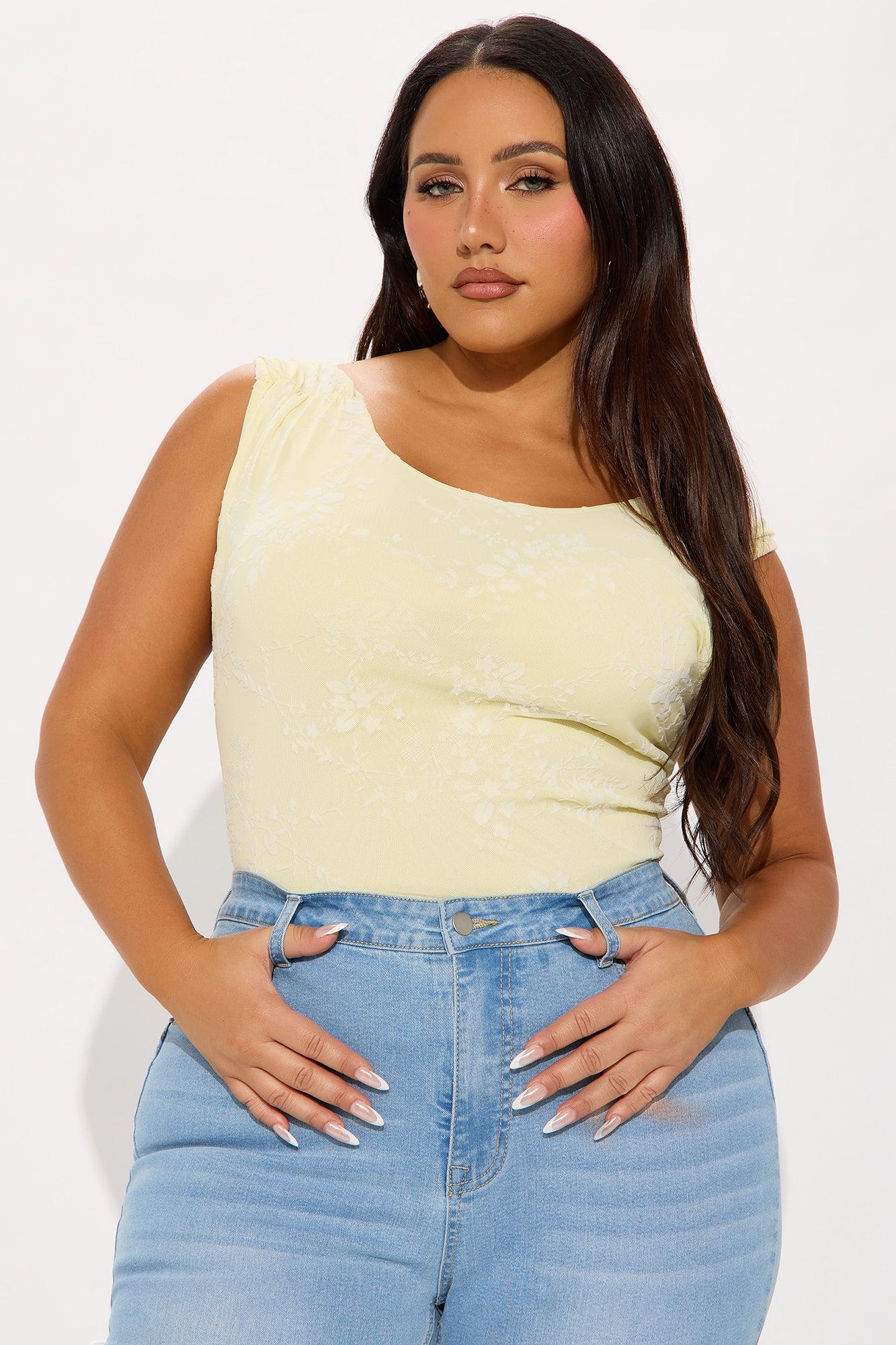 Falling For Me Backless Top - Butter Yellow Female Product Image