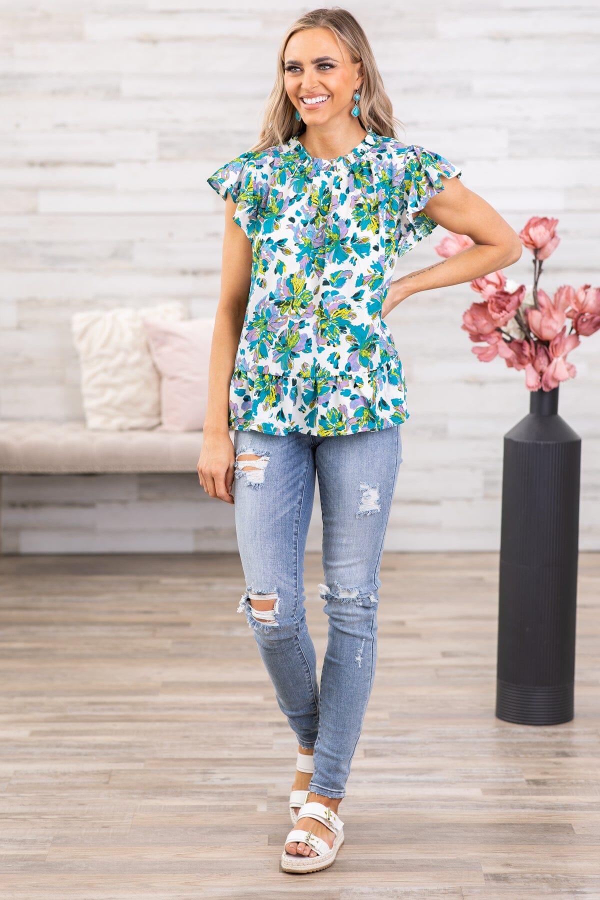 Judy Blue Long Inseam Distressed Jeans Product Image