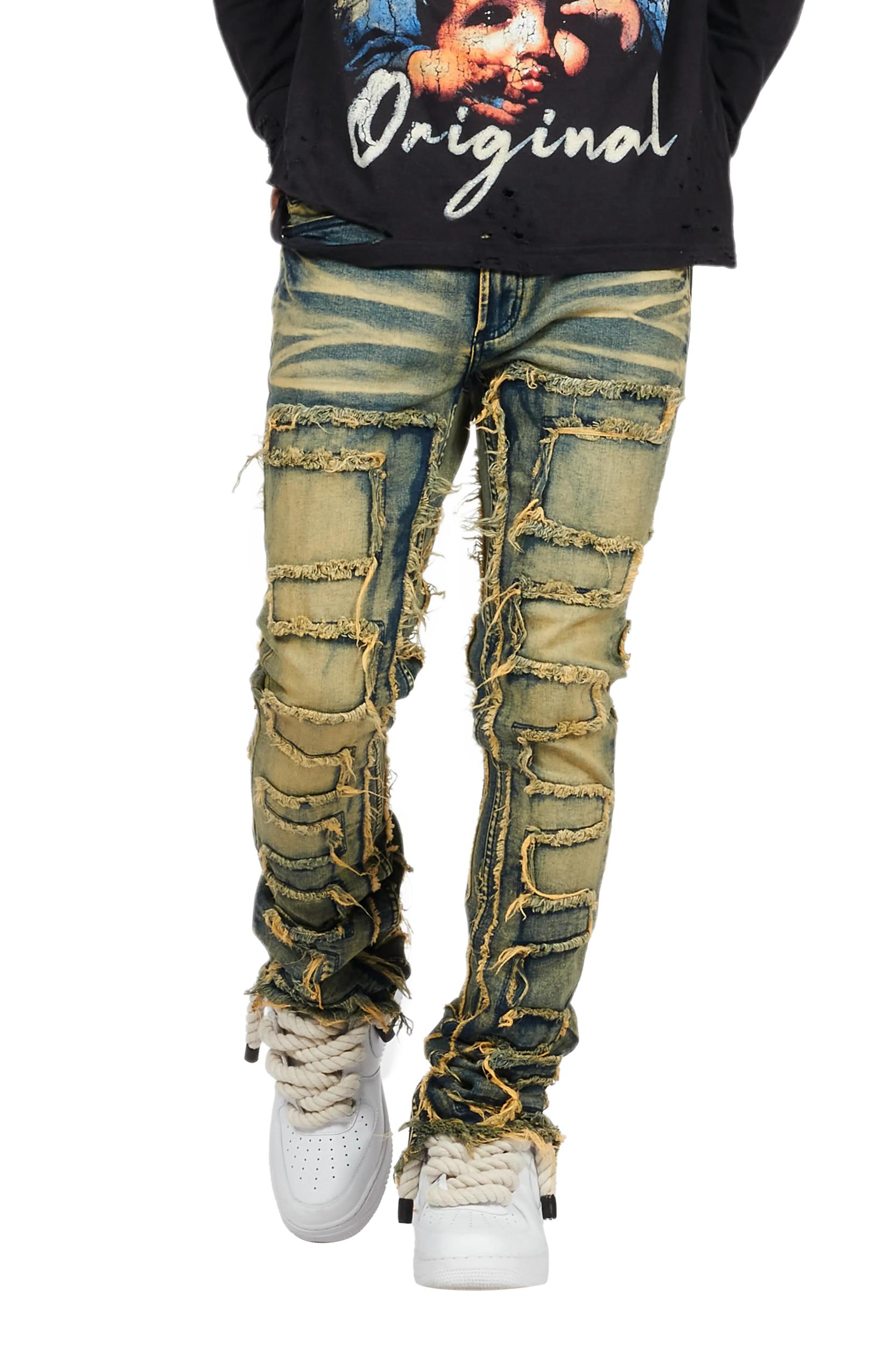Shake Tint Stacked Flare Jean Male Product Image