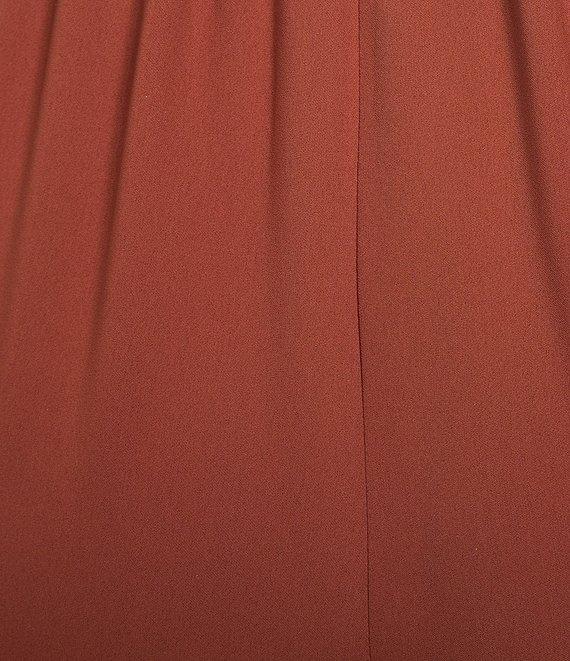 Caroline Rose Plus Size Matte Crepe Pull-On Straight Leg Pants Product Image