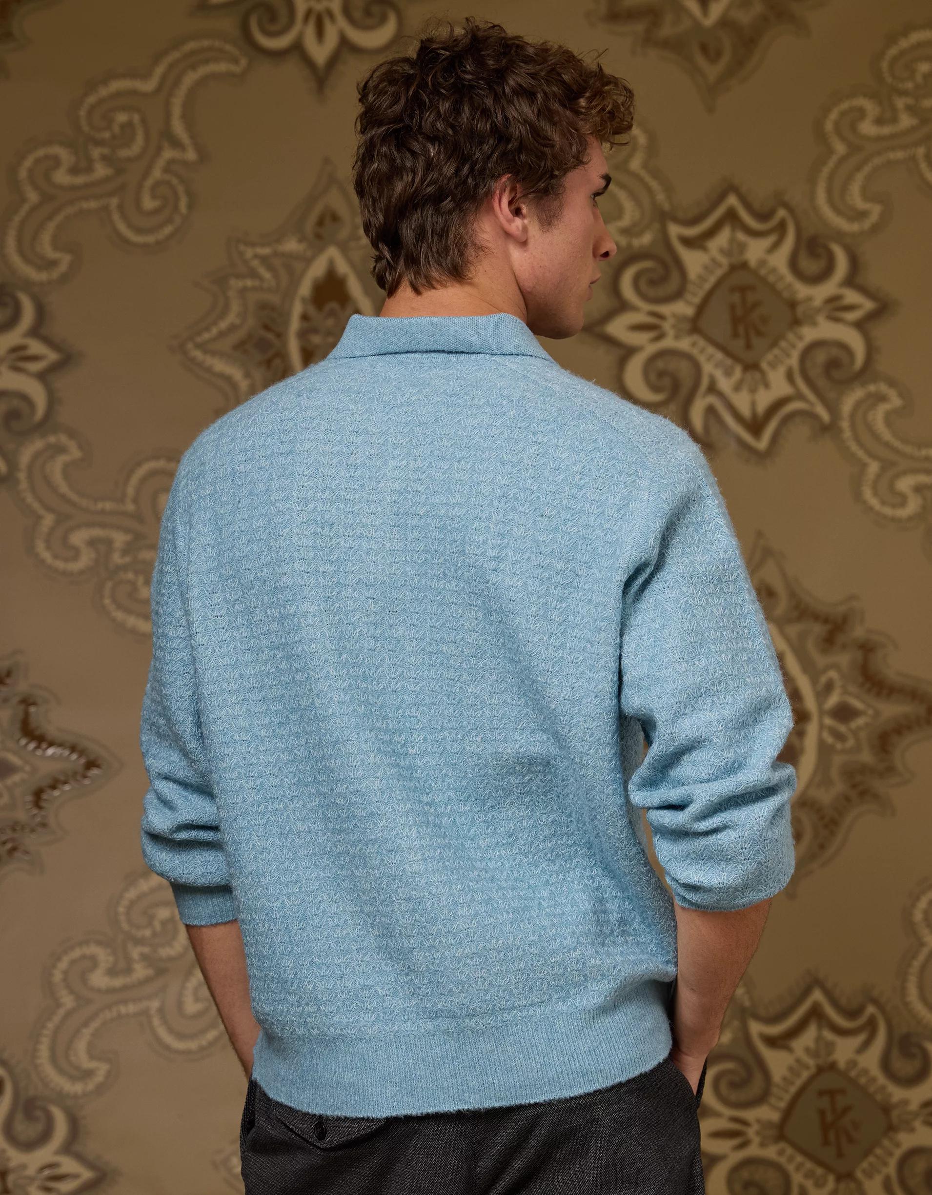 AE x Tru Kolors Long Sleeve Sweater Polo Product Image