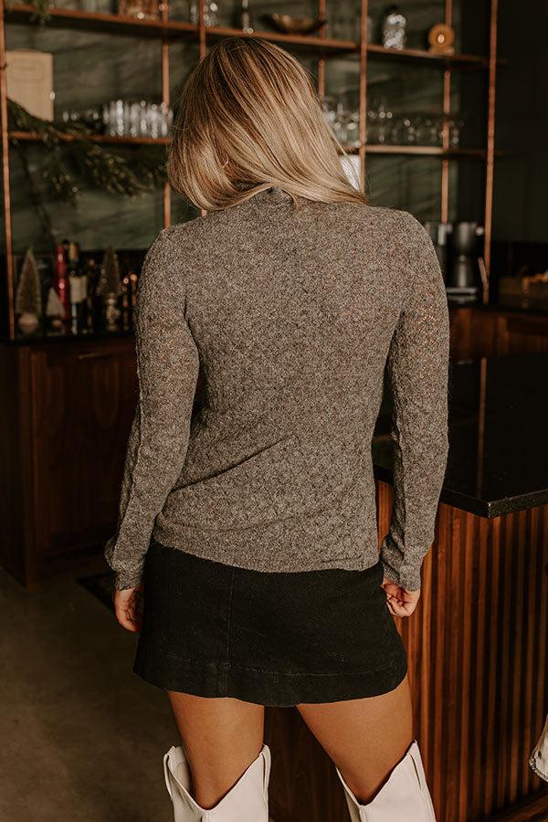 Cafe Meetup Pointelle Knit Top Product Image