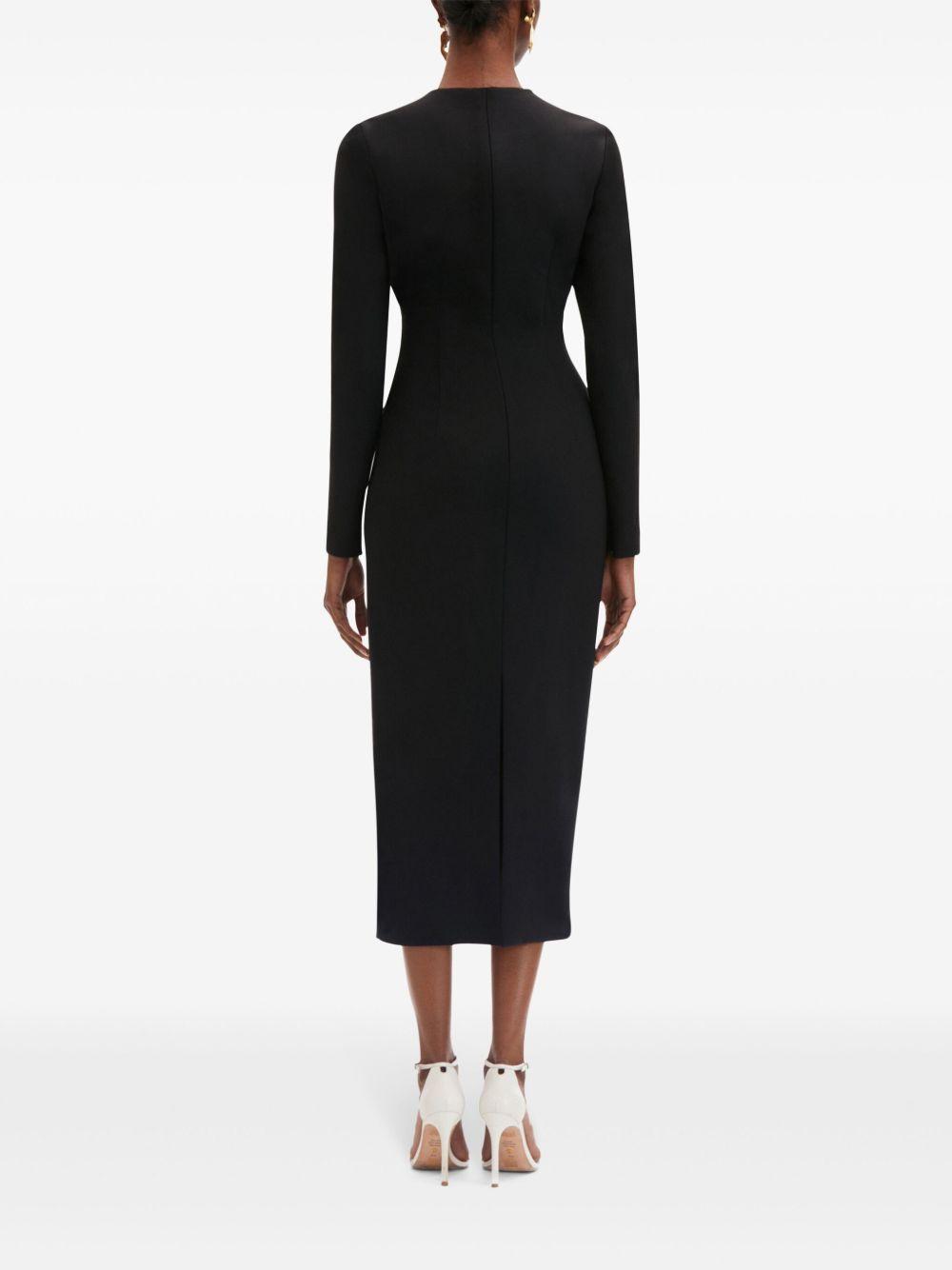 Orchid crystal-threadwork midi dress Product Image