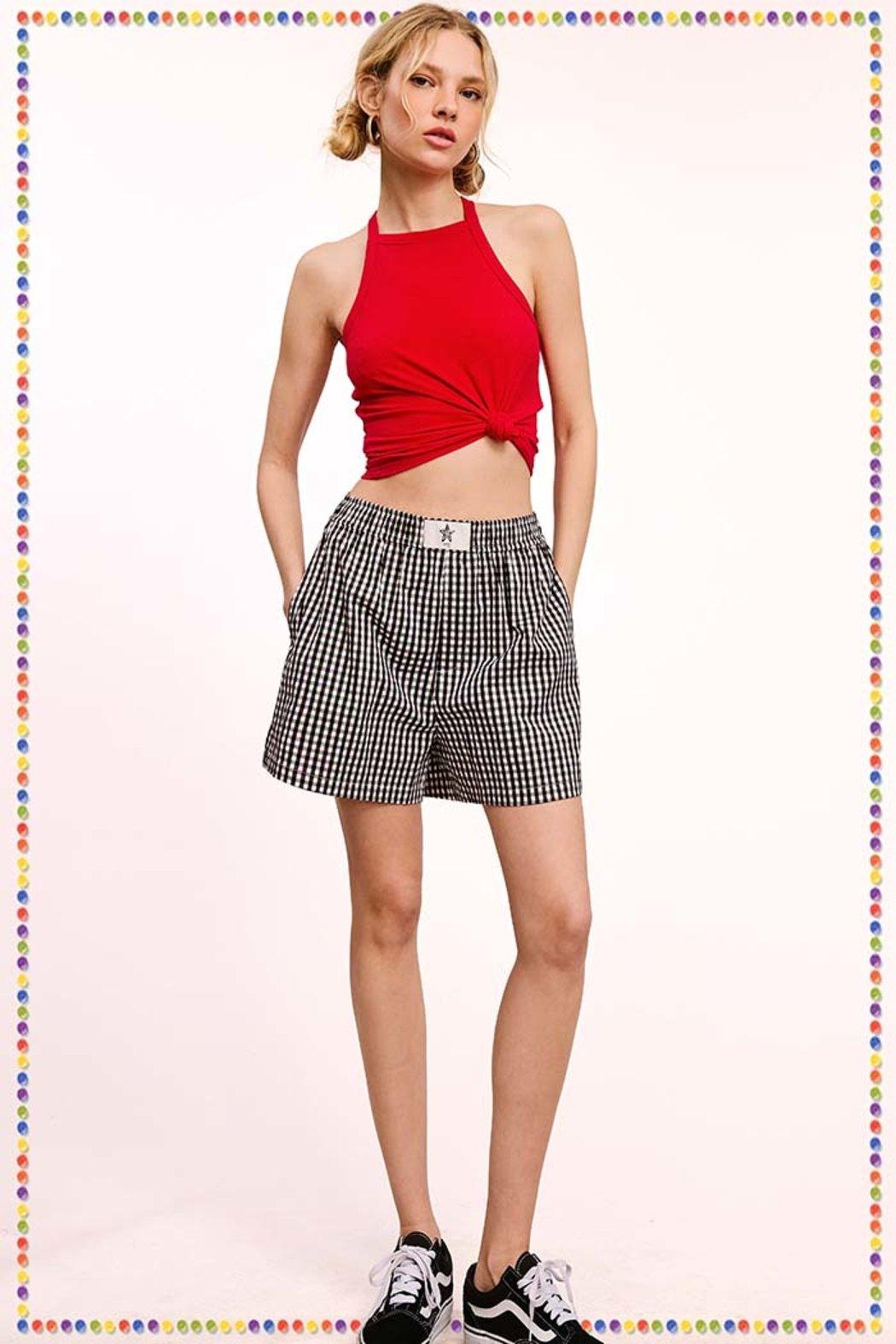 Gingham Check Boxer Shorts Product Image