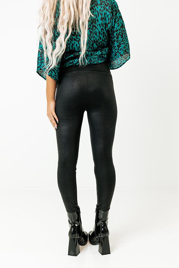 The Vianna High Waist Crocodile Print Legging Product Image