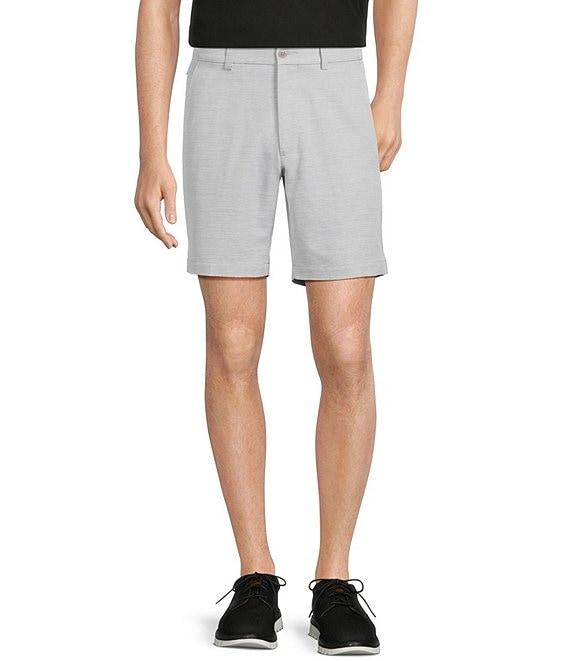 Roundtree & Yorke Classic Flat Front Performance Space Dye 8#double; Pull On Shorts Product Image