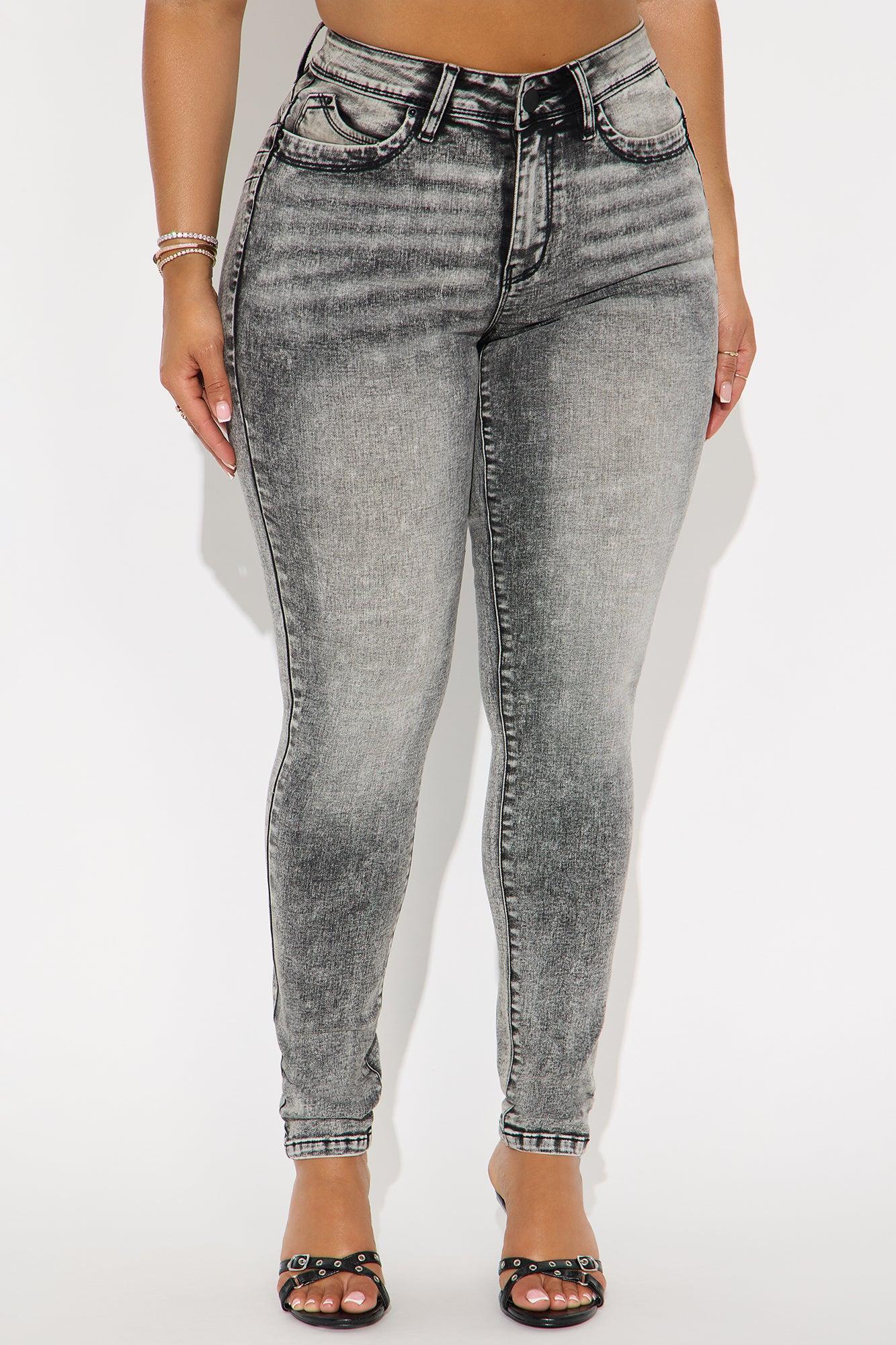 Bumtastic Booty Lifter Skinny Jeans - Acid Wash Grey Female Product Image