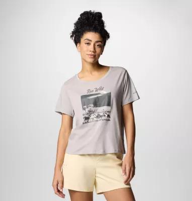 Columbia Women's Ruby Springs Graphic Scoop Neck Short Sleeve Shirt- Product Image