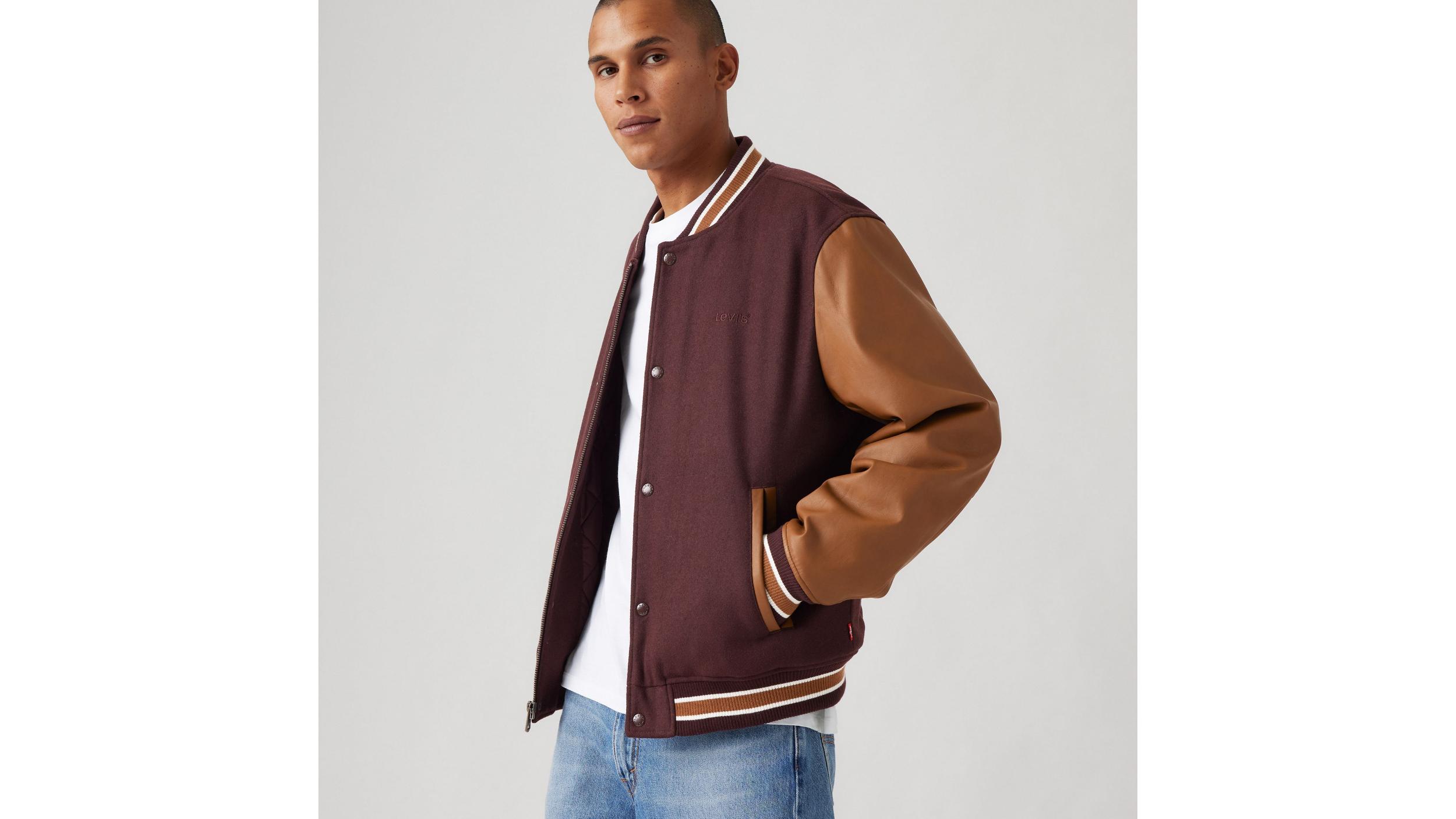 Mixed Media Varsity Jacket Product Image