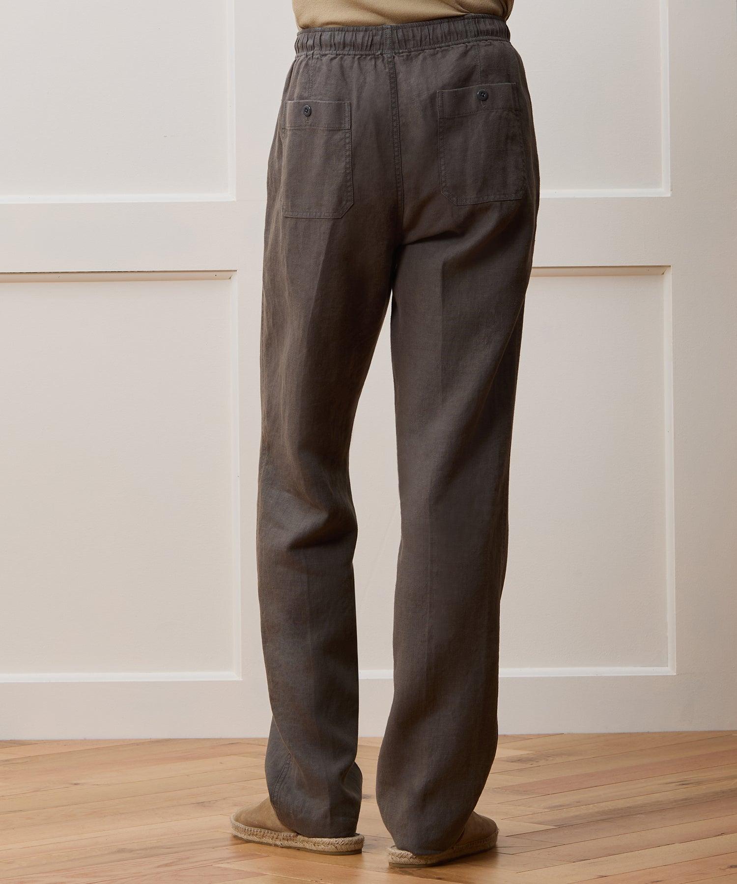 Straight Fit Linen Beach Pant Product Image
