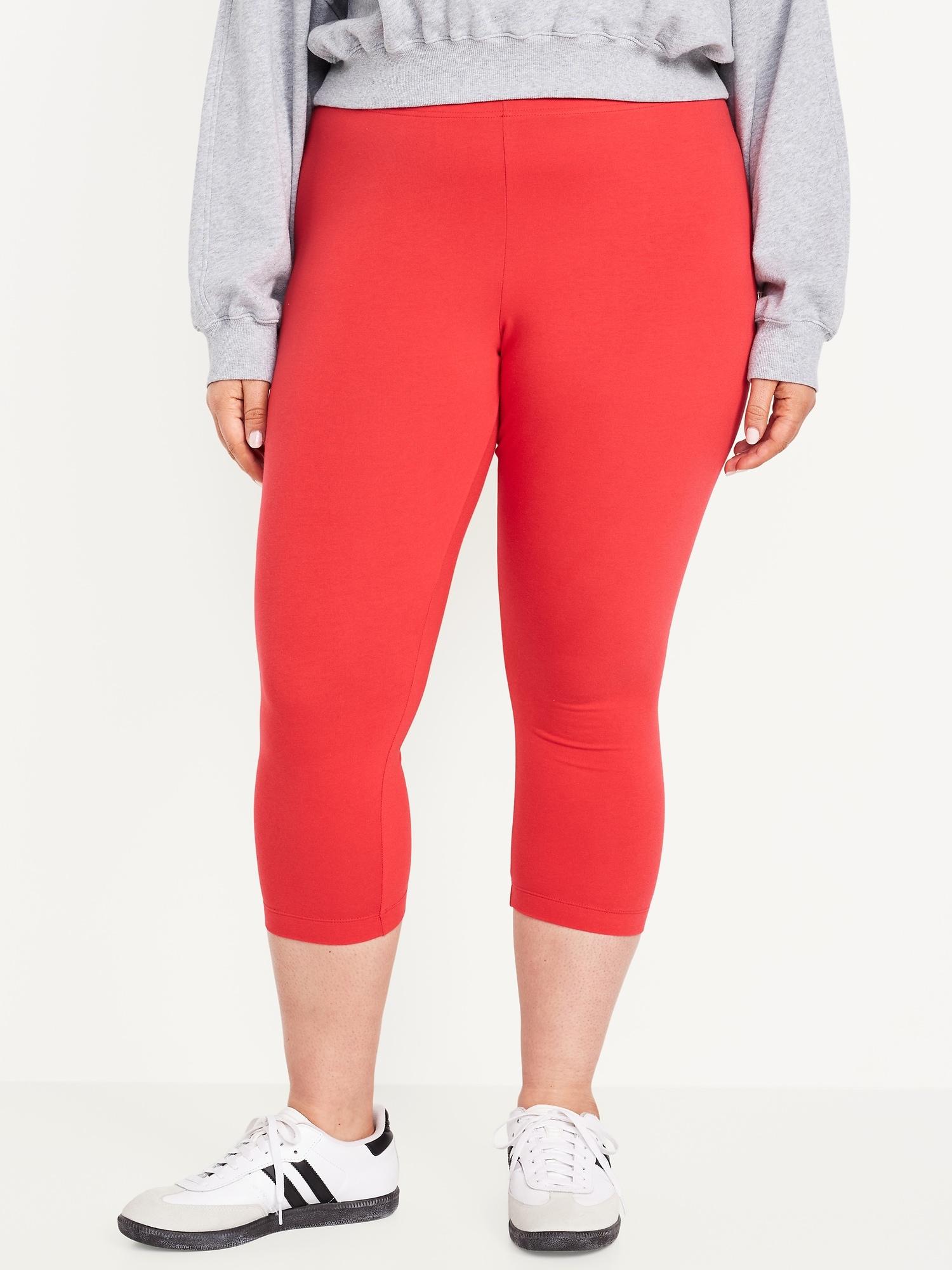 High-Waisted Fashion Layering Cropped Legging Product Image