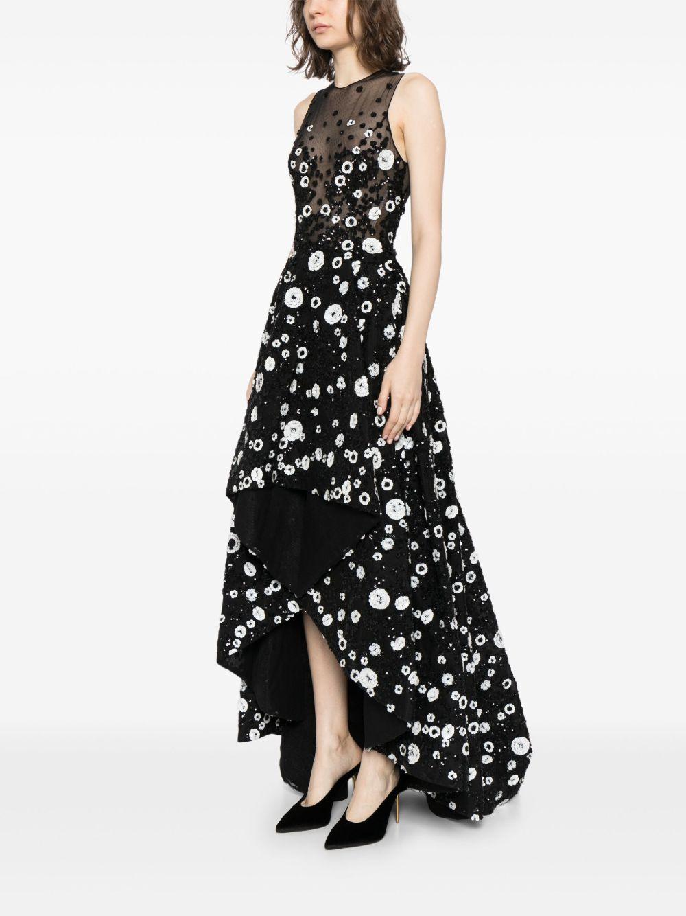 beaded high-low gown Product Image