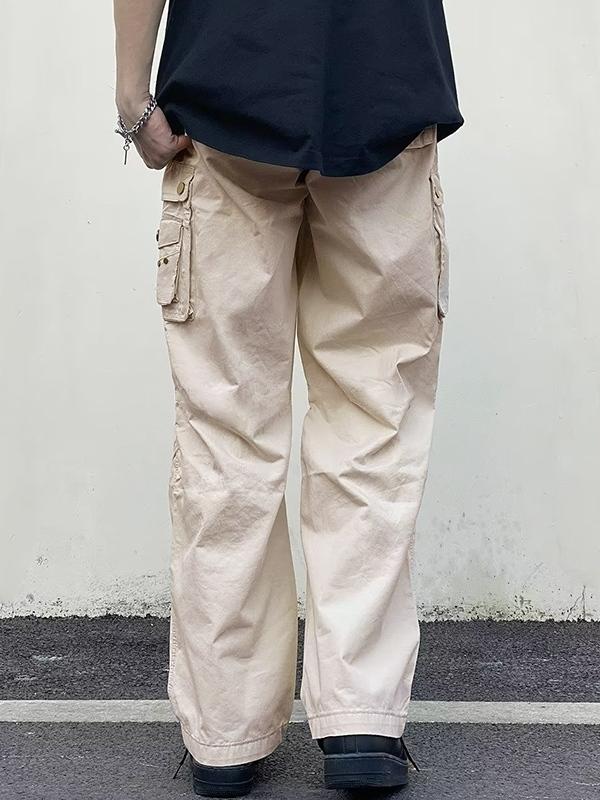 Men's Multi Pocket Ruched Cargo Pants Product Image
