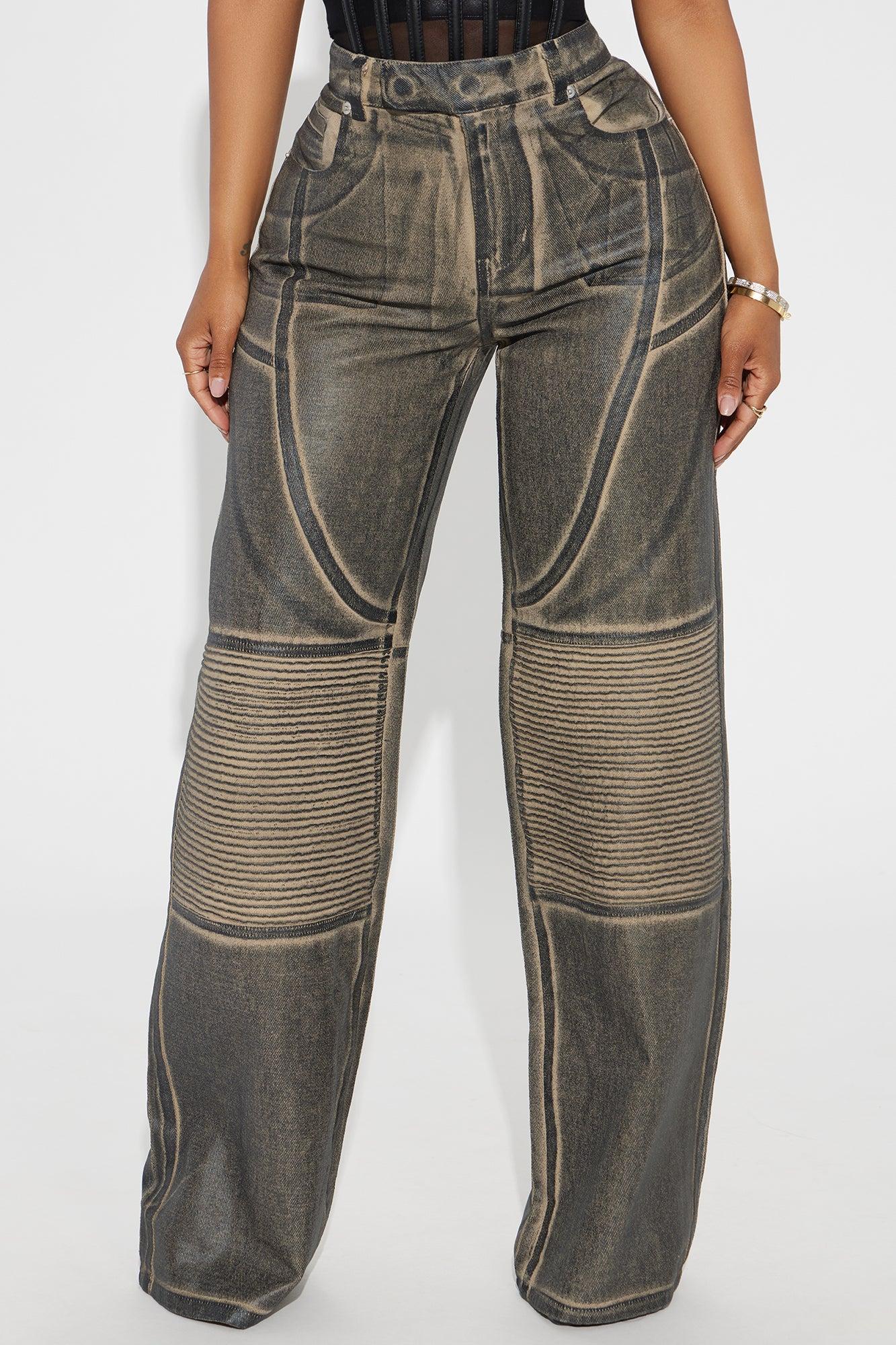 Thrill Of Me Moto Faux Leather Pant - Black Product Image