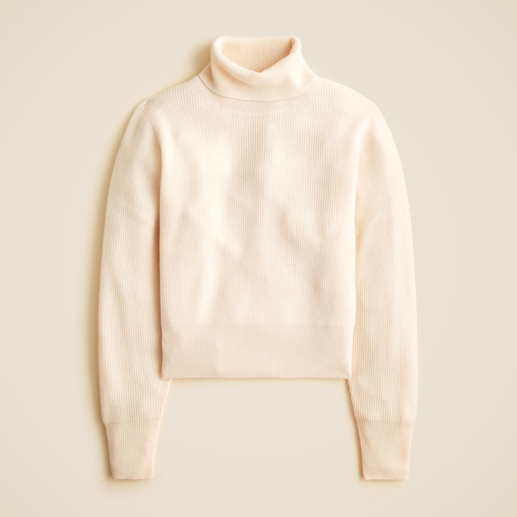 Ribbed cashmere turtleneck sweater Product Image