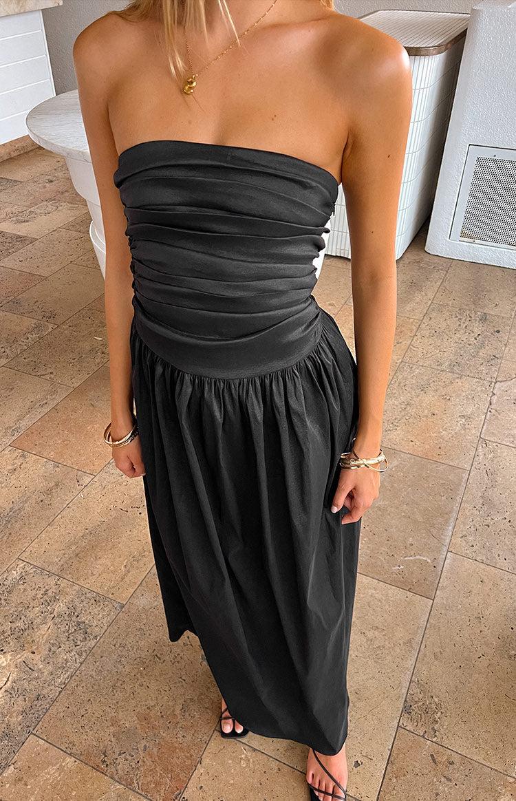 Dayton Black Strapless Maxi Dress Product Image