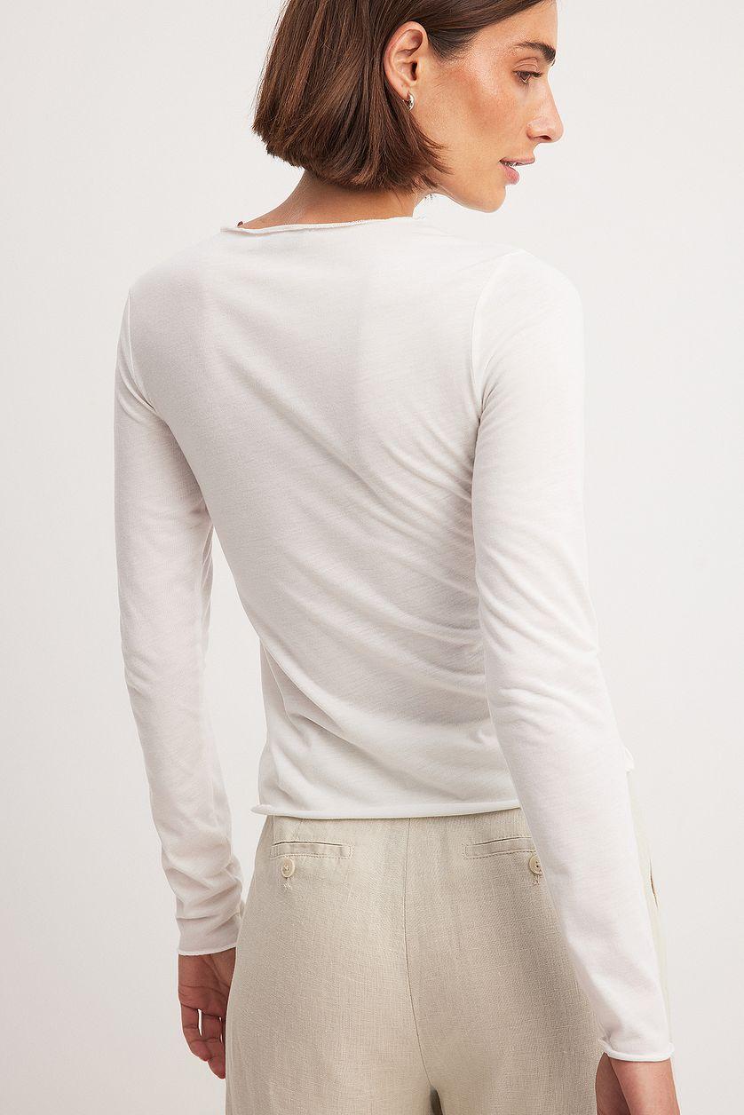 Sheer Long Sleeve Top Product Image