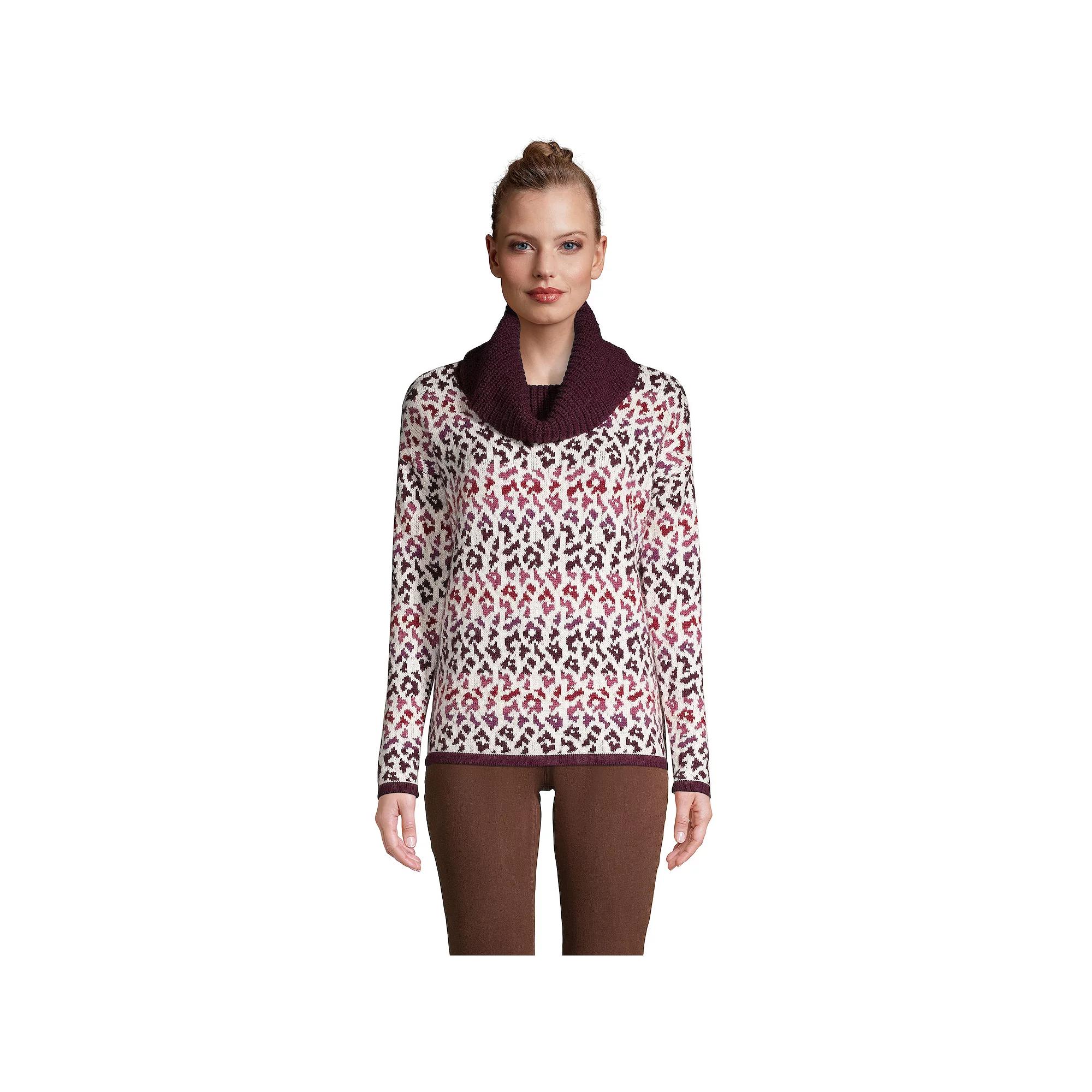 Womens Lands End Lofty Cozy Cowlneck Sweater Product Image