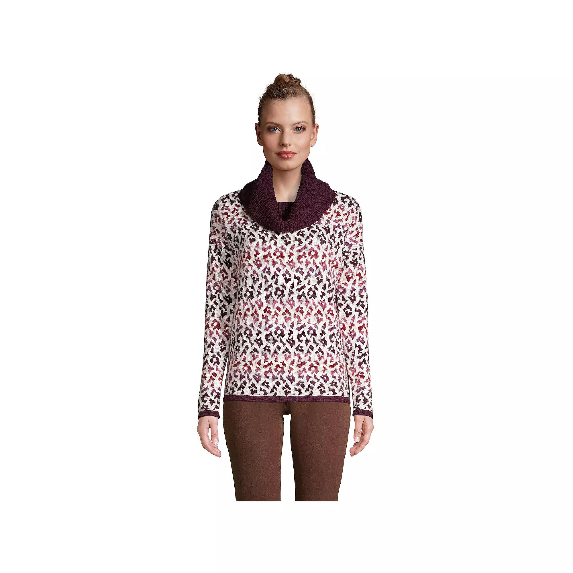 Womens Lands End Lofty Cozy Cowlneck Sweater Product Image