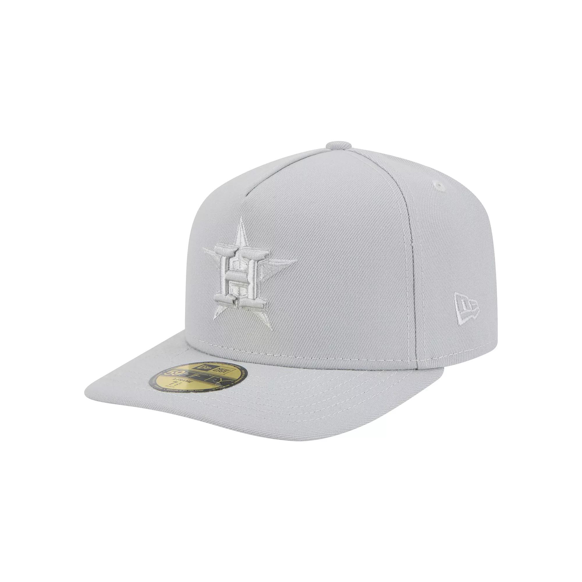 Men's New Era  Gray Houston Astros Colorpack 59FIFTY Fitted Hat, Size: 7 3/8, Grey Product Image