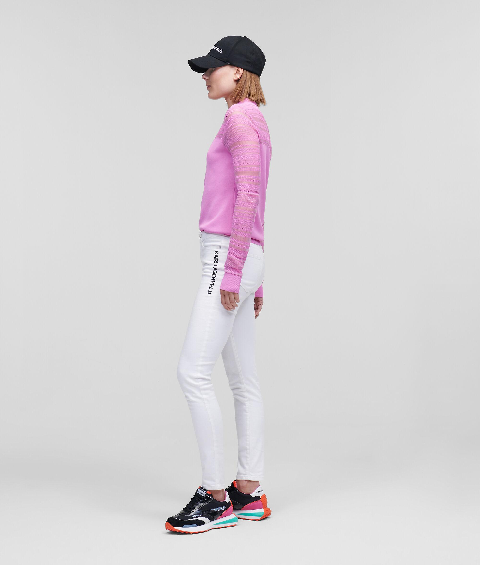 LOGO WHITE SKINNY JEANS Product Image