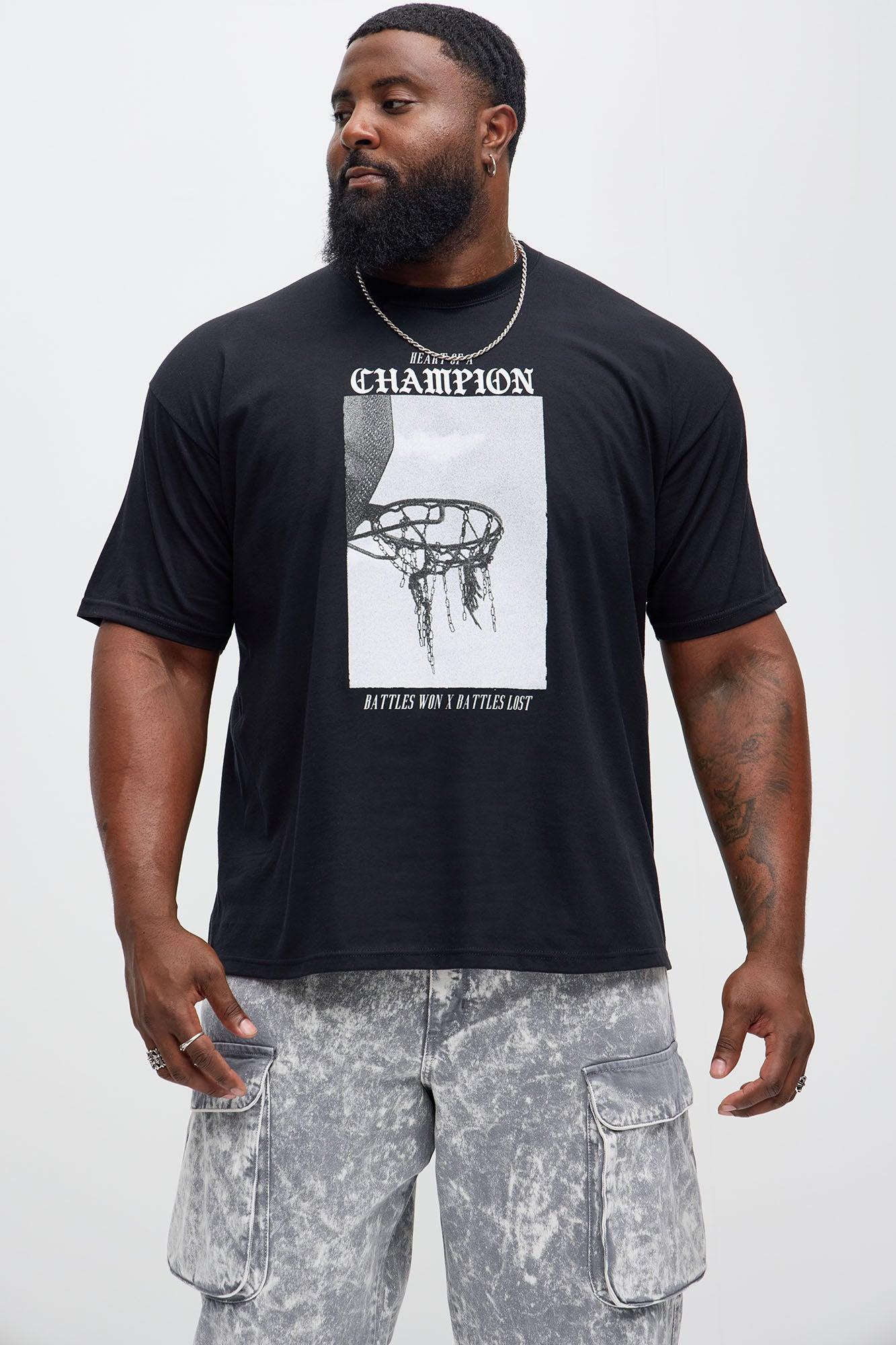Heart Of A  Champion Short Sleeve Tee - Black Product Image