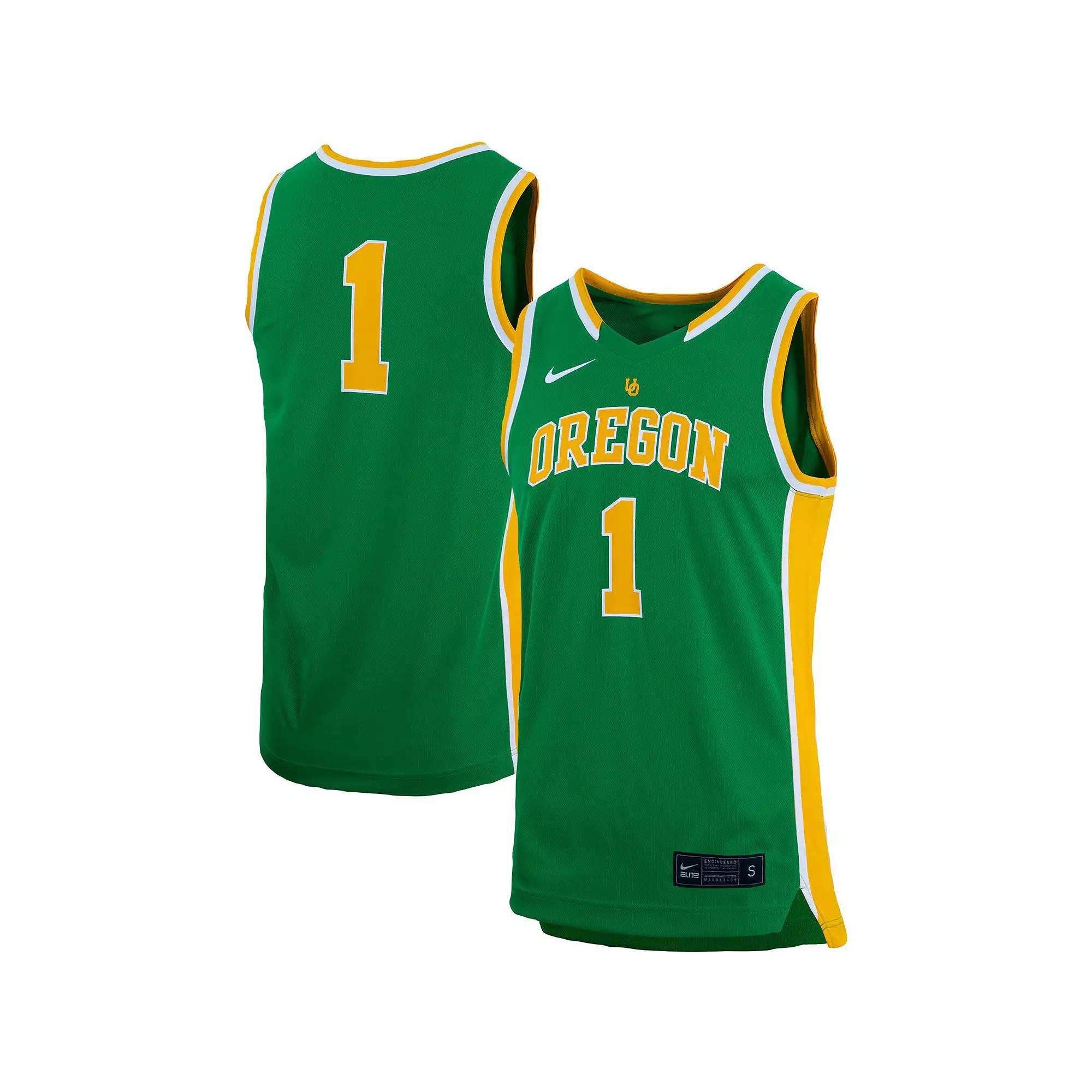 Unisex Nike #1 Green Oregon Ducks Women's Basketball Throwback Replica Jersey,  Product Image