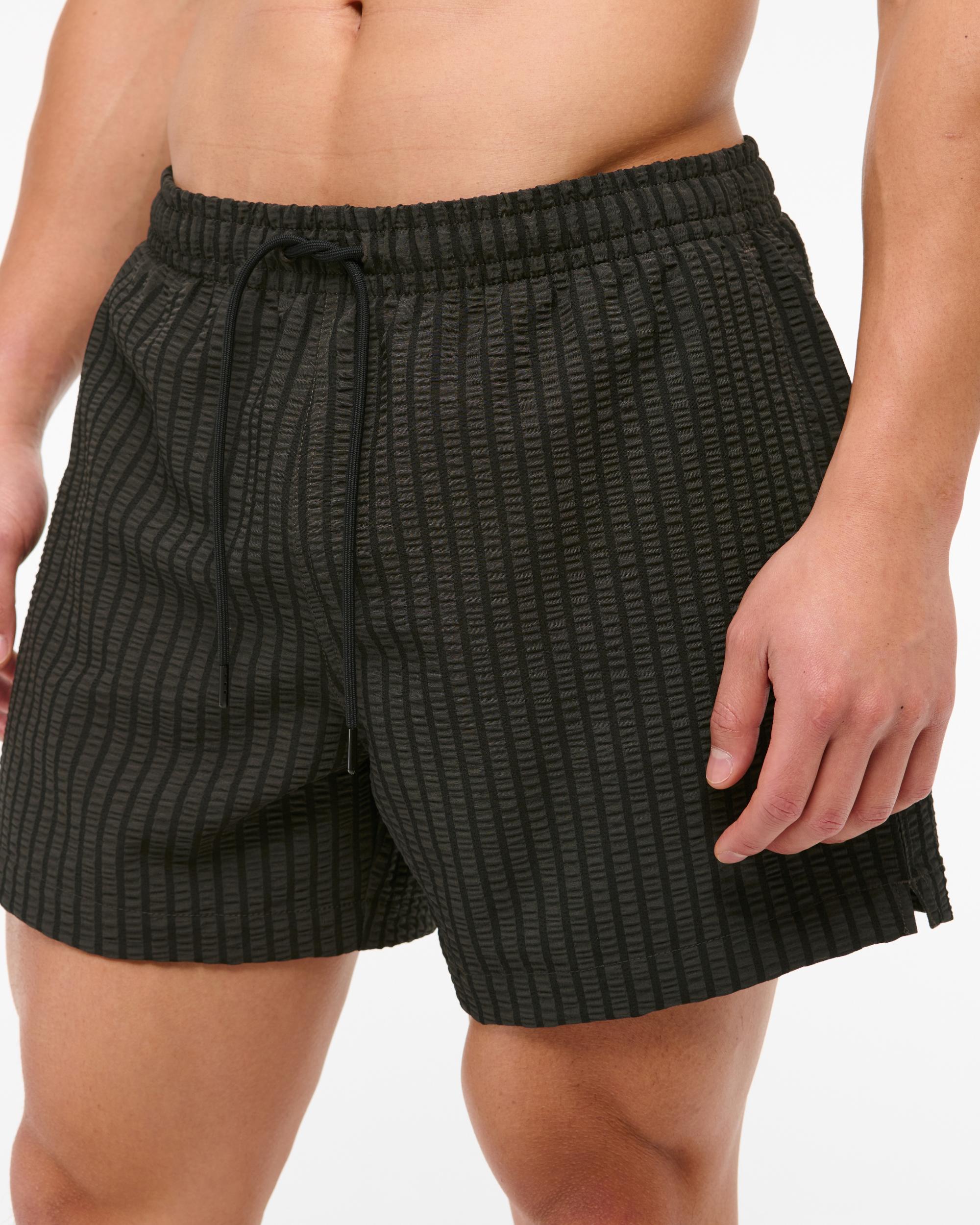Pull-On Micro-Seersucker Swim Trunk Product Image